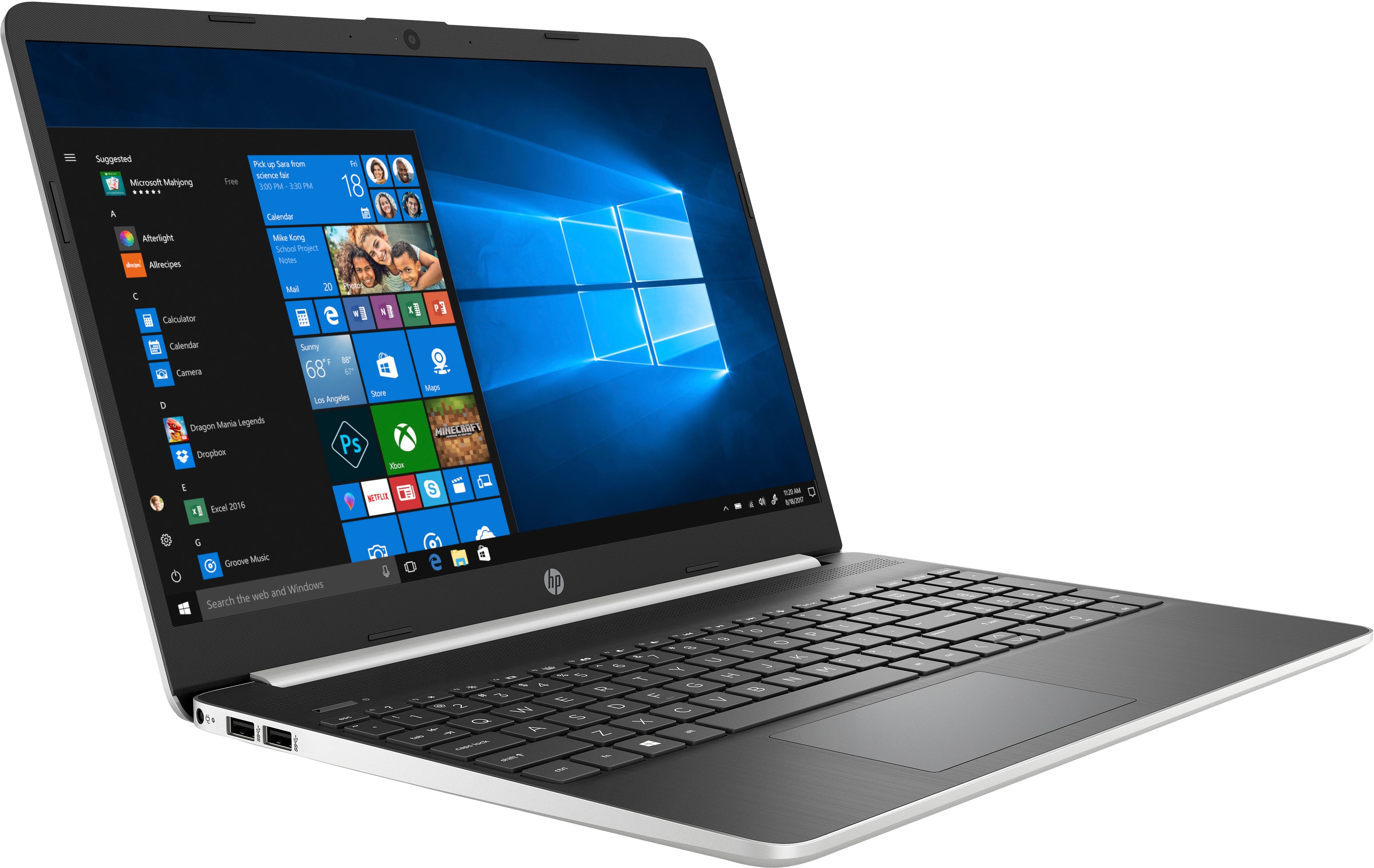 HP 15-dy1010nr 15.6" HD (Touchscreen) Notebook, Intel Core i3-1005G1, 1.20GHz, 4GB RAM, 128GB SSD, Windows 10 Home In S Mode - 7NW36UA#ABA