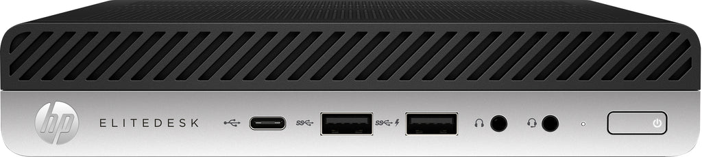 HP EliteDesk 800-G4 Mini Desktop PC, Intel Core i5-8500, 3.0GHz, 8GB RAM, 256GB SSD, Windows 10 Pro 64-Bit -  5YN73US#ABA