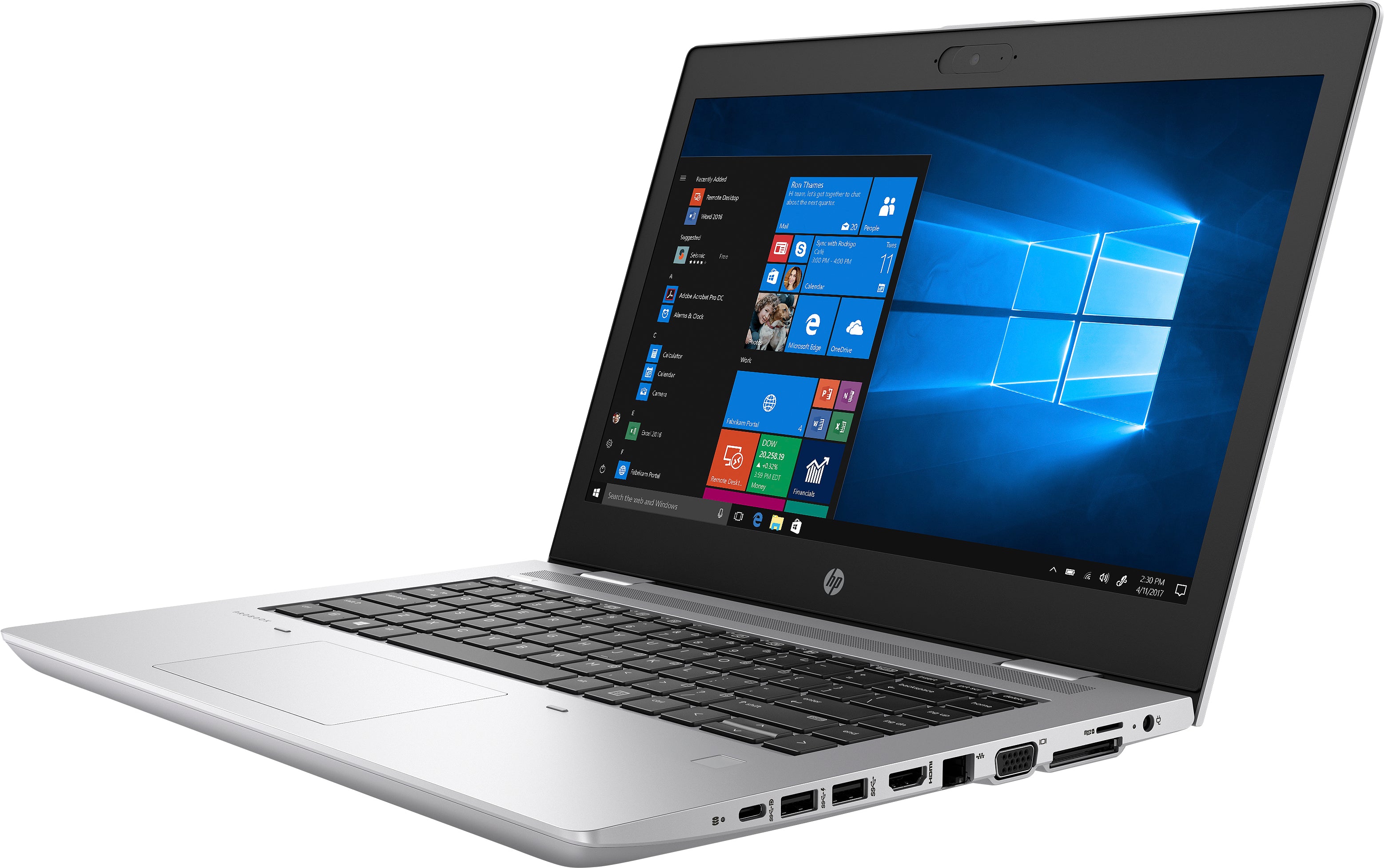 HP ProBook 640-G5 14" HD Notebook, Intel i5-8365U, 1.60GHz, 4GB RAM, 16GB Optnae, 1TB HDD, Win10P - 7HV62UT#ABA (Refurbished)