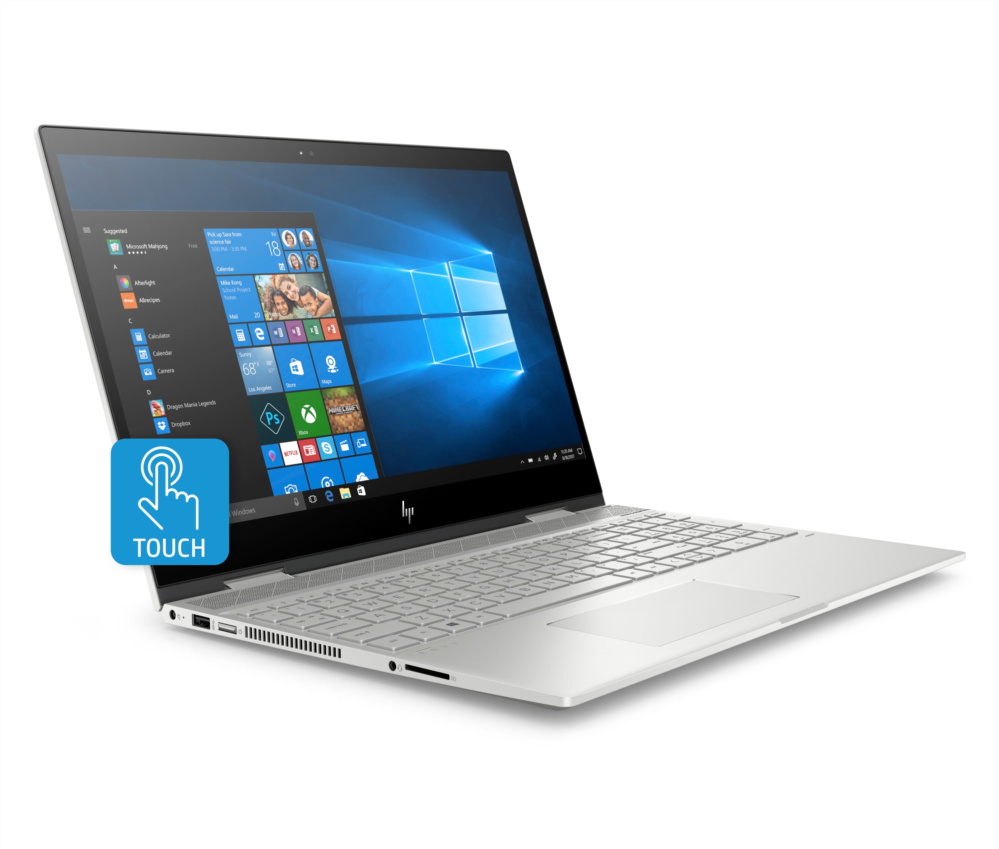 HP Envy x360 15-cn1010nr 15.6" FHD (Touchscreen) Convertible Notebook, Intel Core i7-8565U, 1.80GHz, 8GB RAM, 256GB SSD, Windows 10 Home 64-Bit- 5TS79UA#ABA
