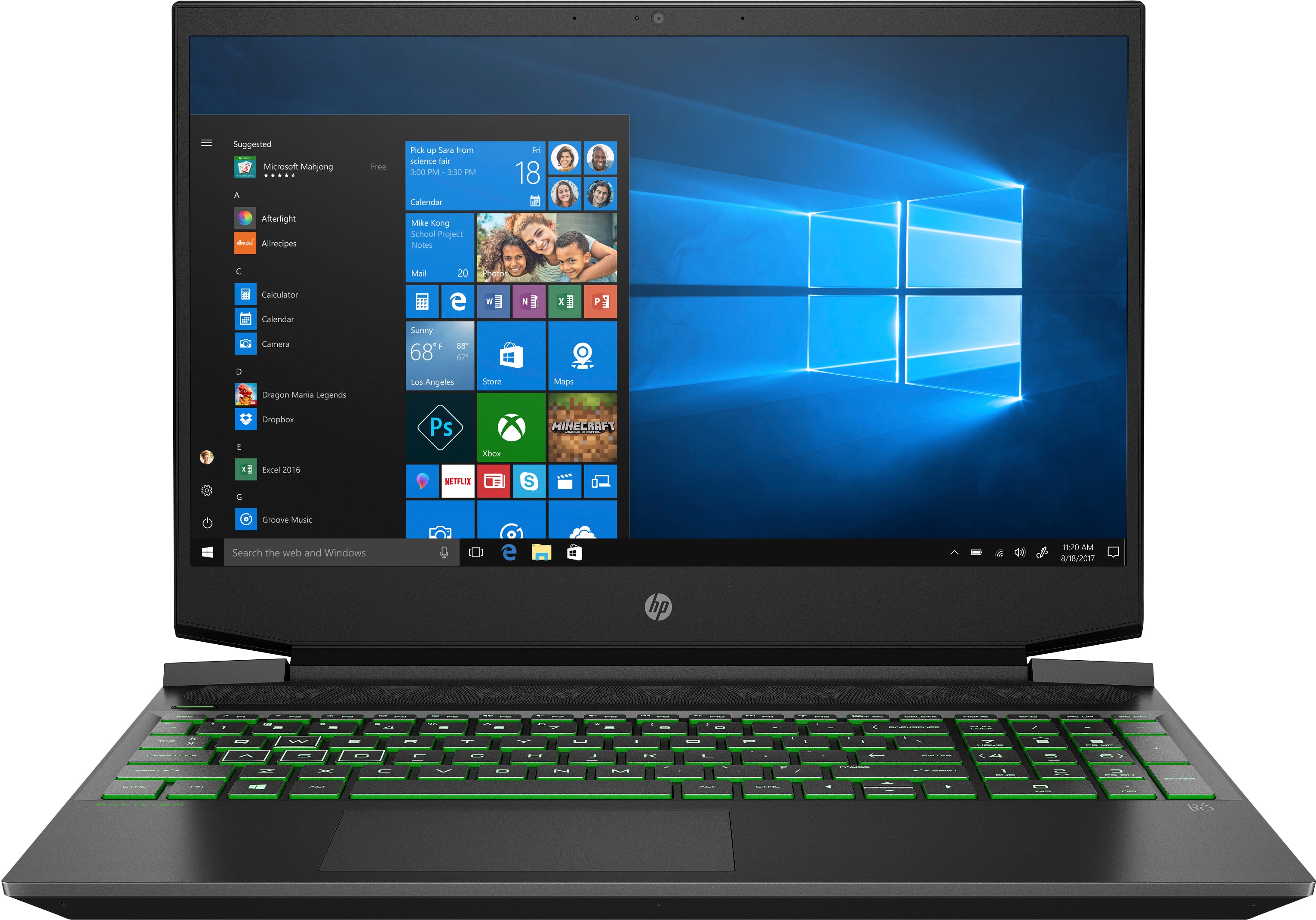HP Pavilion 15-ec0010nr 15.6" FHD (Non-Touch) Gaming Notebook, AMD Ryzen 5 3550H, 2.10GHz, 8GB RAM, 512GB SSD, Windows 10 Home 64-Bit - 7QS80UA#ABA
