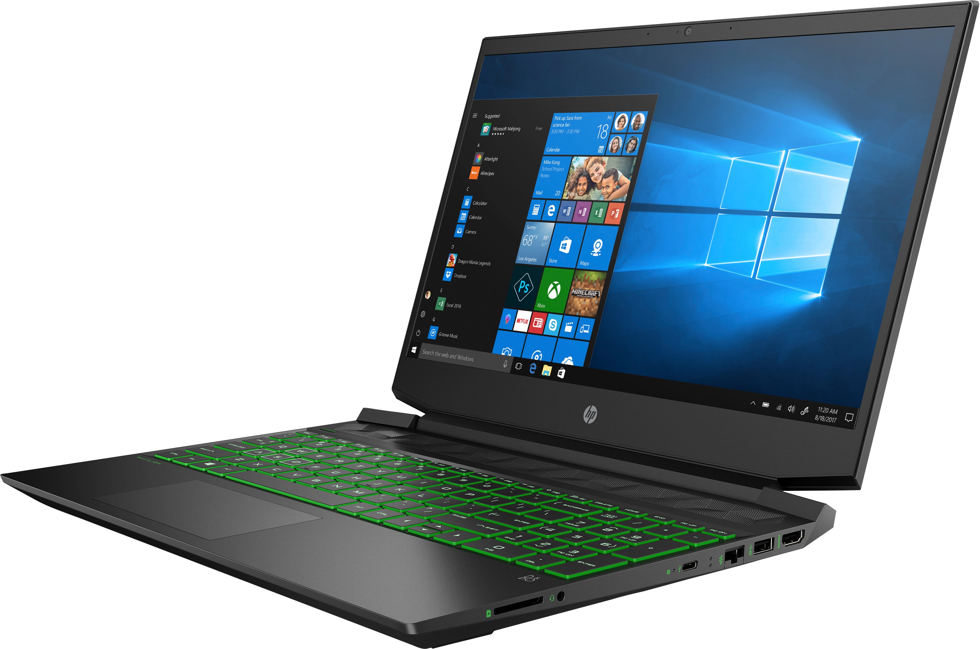 HP Pavilion 15-ec0010nr 15.6" FHD (Non-Touch) Gaming Notebook, AMD Ryzen 5 3550H, 2.10GHz, 8GB RAM, 512GB SSD, Windows 10 Home 64-Bit - 7QS80UA#ABA