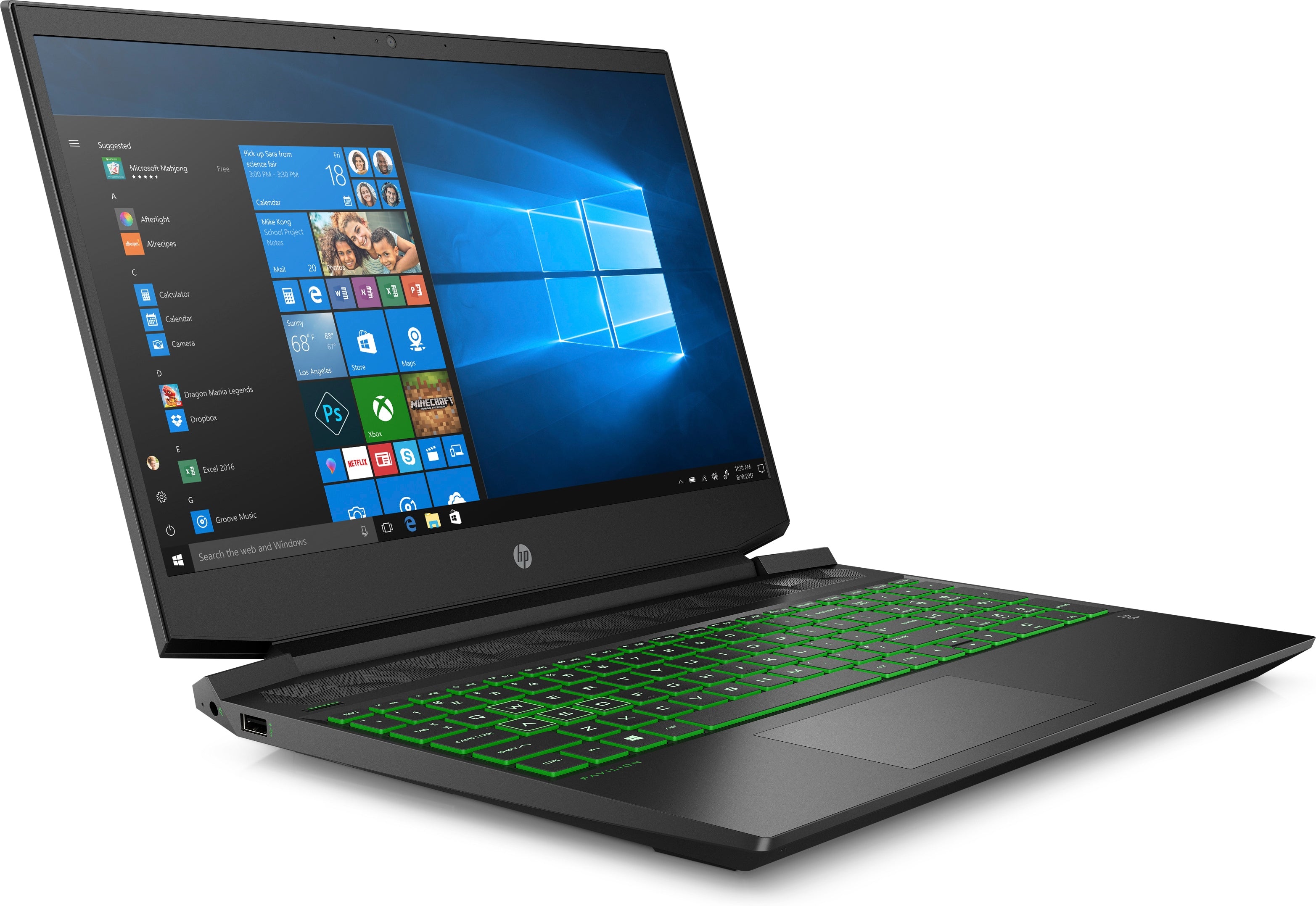 HP Pavilion 15-ec0010nr 15.6" FHD (Non-Touch) Gaming Notebook, AMD Ryzen 5 3550H, 2.10GHz, 8GB RAM, 512GB SSD, Windows 10 Home 64-Bit - 7QS80UA#ABA