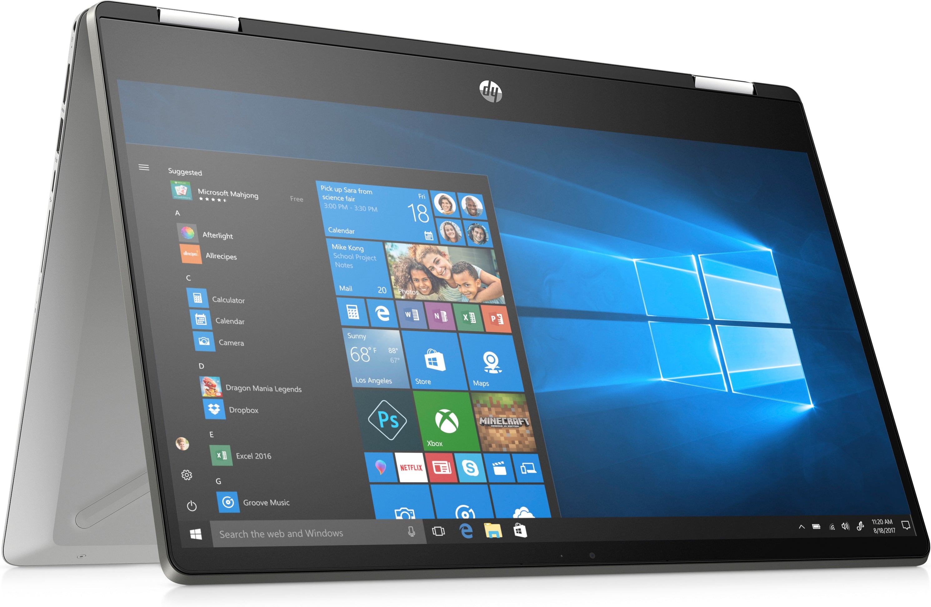 HP Pavilion x360 14m-dh1001dx 14" HD (Touchscreen) Convertible Notebook, Intel Core i3-10110U, 2.10GHz, 8GB RAM, 128GB SSD, Windows 10 Home in S Mode - 7UQ84UA#ABA (Certified Refurbished)
