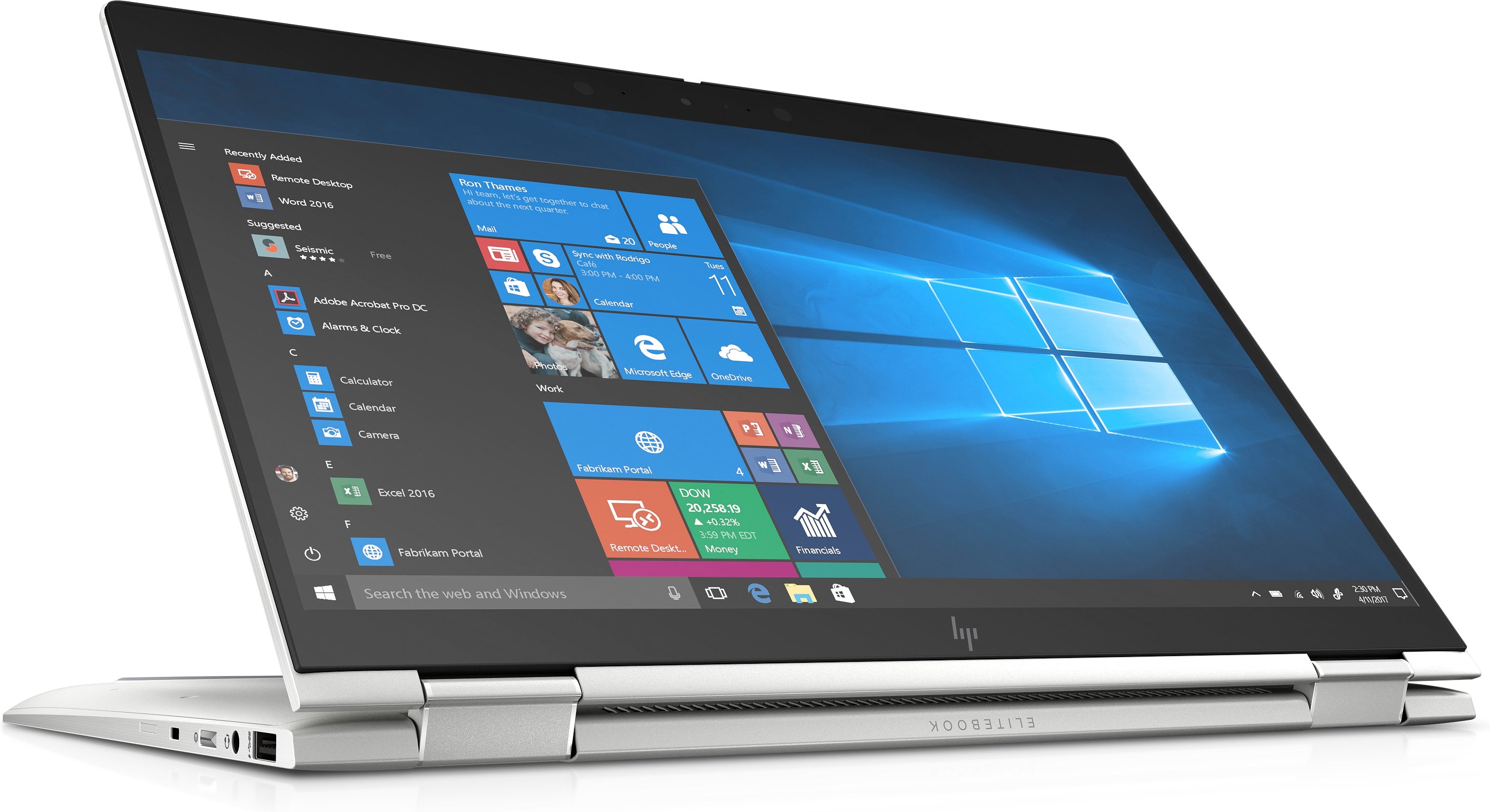 HP EliteBook X360 1040-G6 14" FHD (Touchscreen) Convertible Notebook PC, Intel Core i7-8565U, 1.80GHz, 16GB RAM, 256GB SSD, Windows 10 Pro 64-Bit - 7XF68UT#ABA