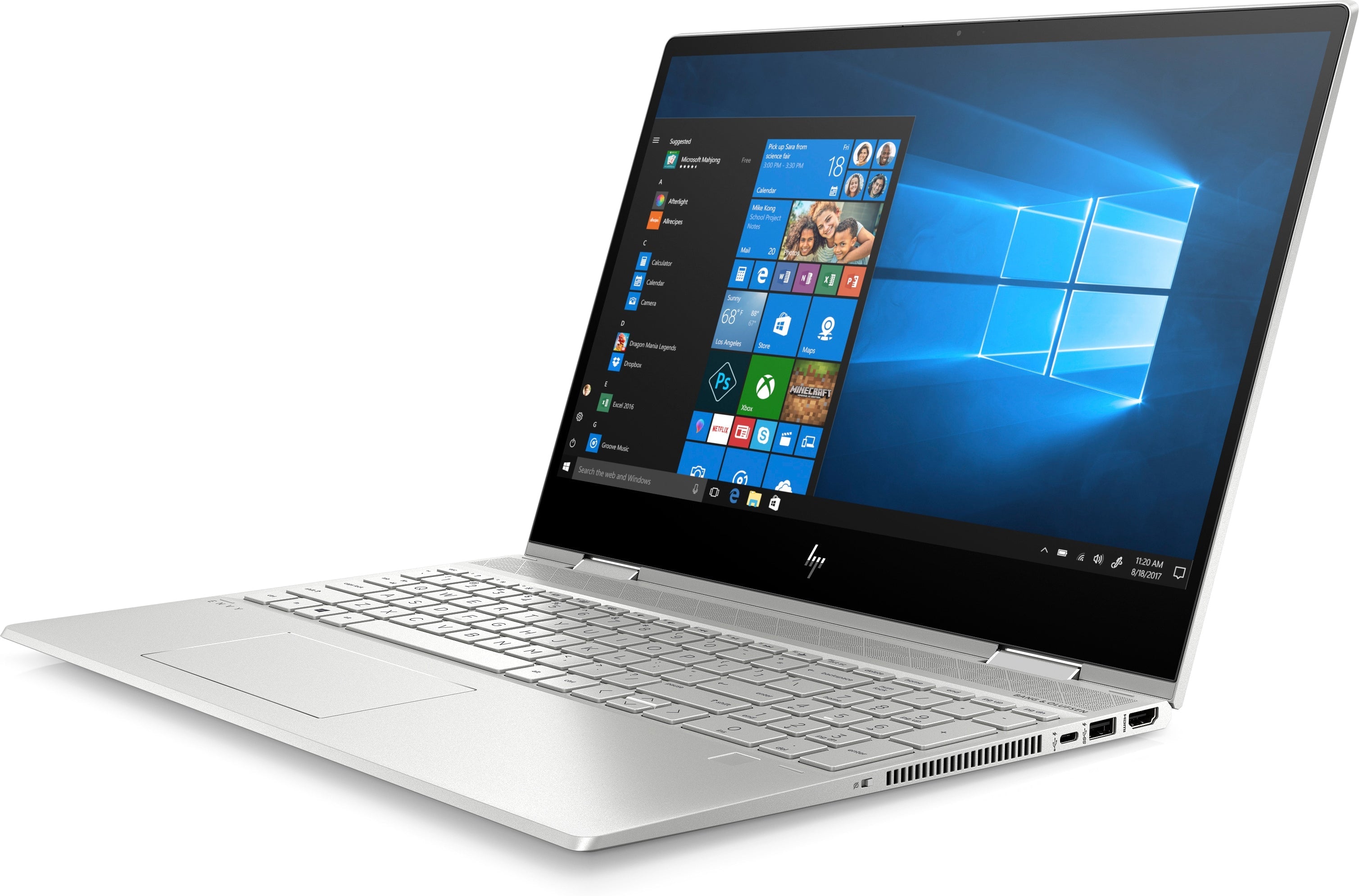 HP Envy x360 15-dr1022nr 15.6" FHD (Touch) Convertible Notebook, Intel i7-10510U, 1.80GHz, 8GB RAM, 16GB Optane, 256GB SSD, W10H- 8LK78UA#ABA (Refurbished)