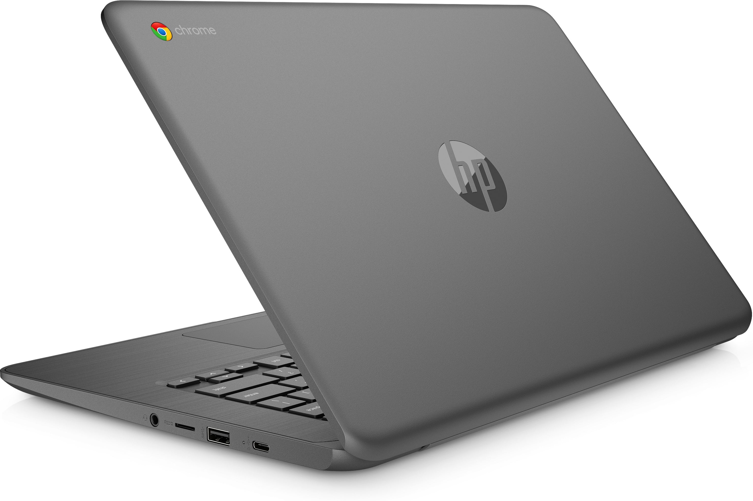 HP 14A G5 14" HD (Non-touch) Chromebook, AMD A4-9120C, 1.60GHz, 8GB RAM, 32GB eMMC, Chrome OS - 8ZQ74UT#ABA