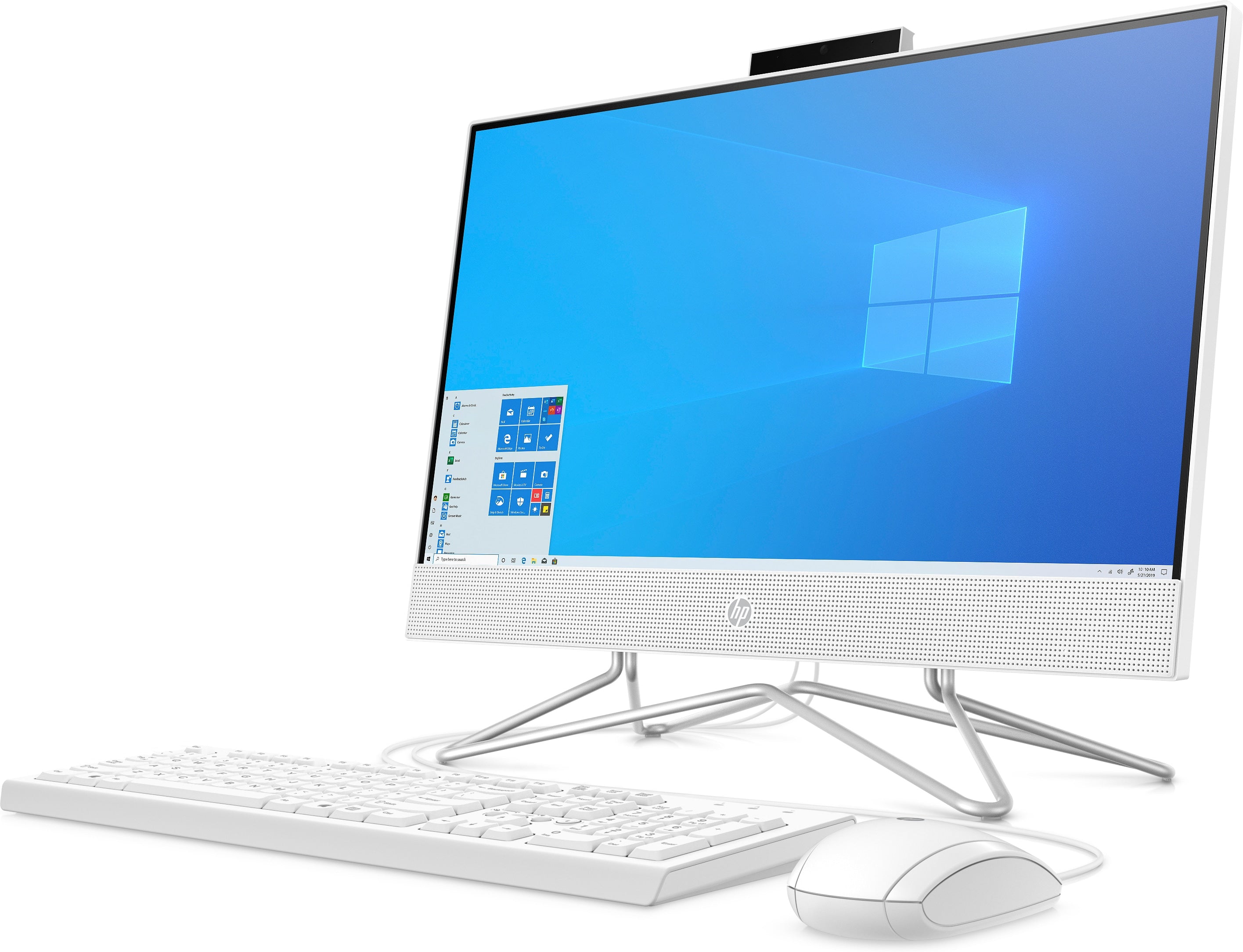 HP 22-dd0010 21.5" FHD All-in-One Computer, AMD Athlon 3050U, 2.30GHz, 4GB RAM, 256GB SSD, Win10H - 9ED50AA#ABA