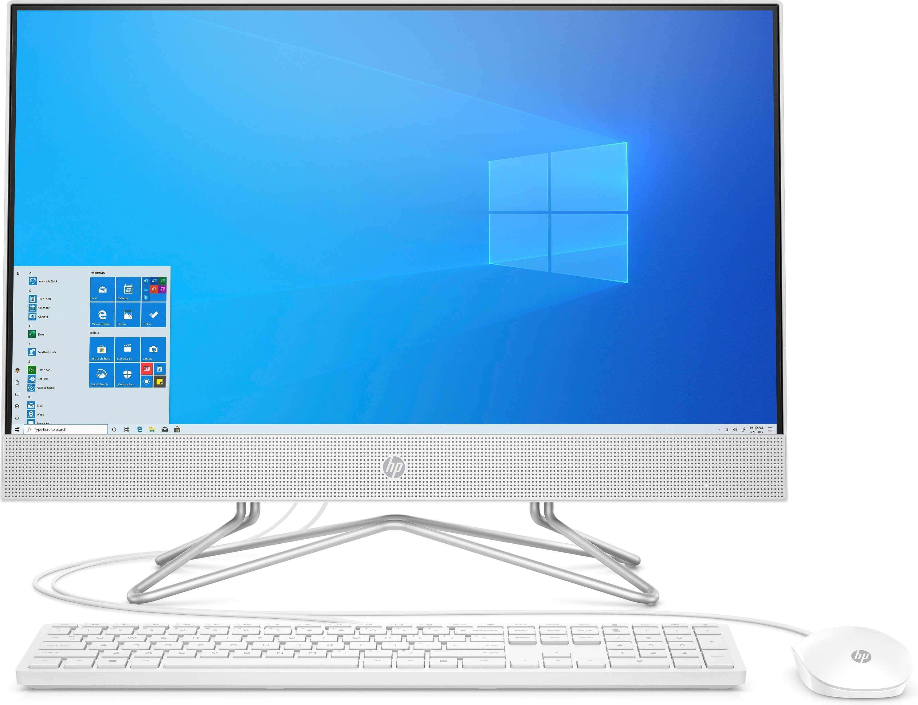HP 24-df0037c 23.8" FHD All-in-One PC, AMD R3-3250U, 2.60GHz, 8GB RAM, 1TB HDD, 256GB SSD, Win10H - 9ED76AA#ABA