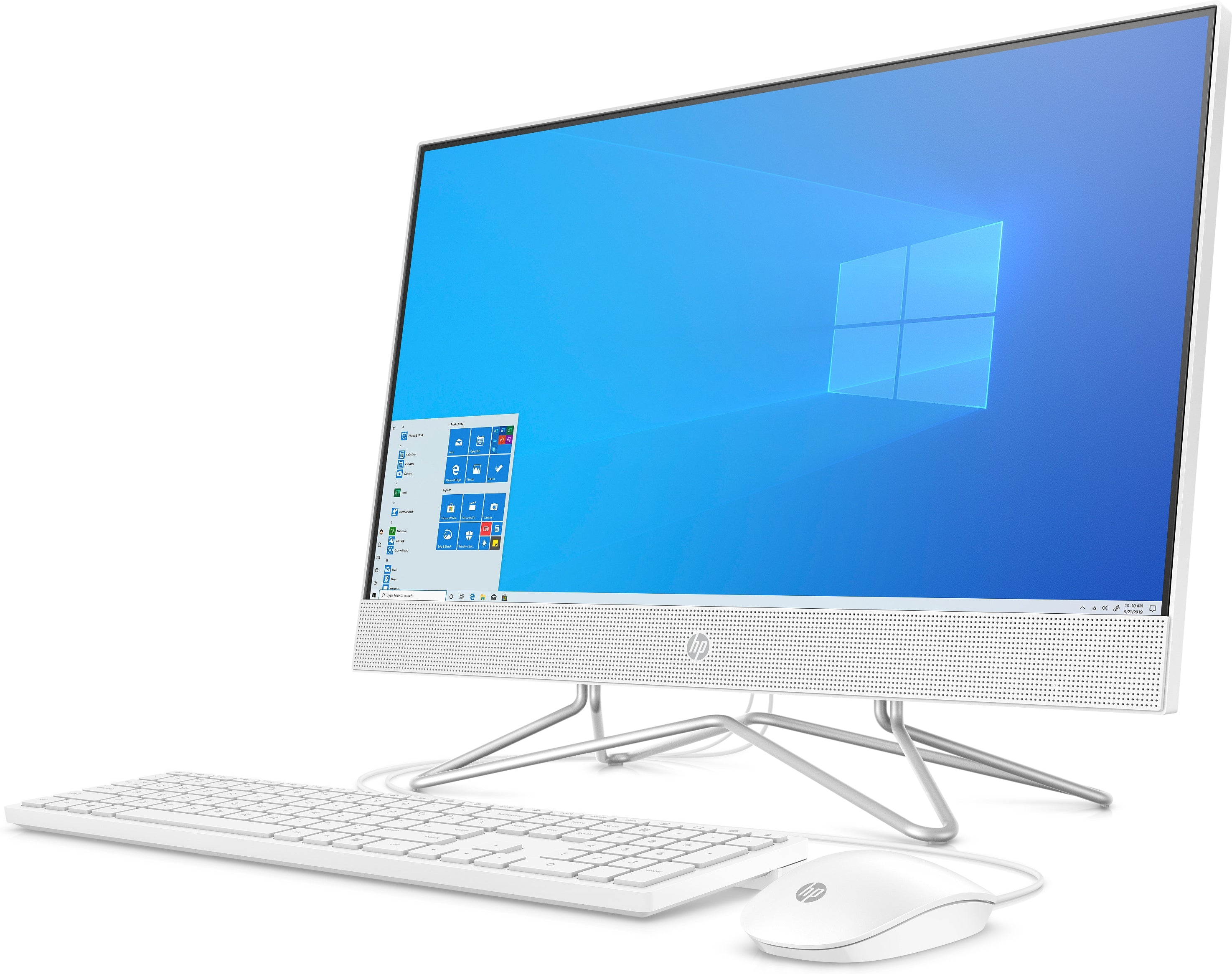 HP 24-df0018 23.8" FHD All-in-One PC, AMD Athlon 3150U, 2.40GHz, 8GB RAM, 512GB SSD, Win10H - 13Z63AA#ABA (Certified Refurbished)