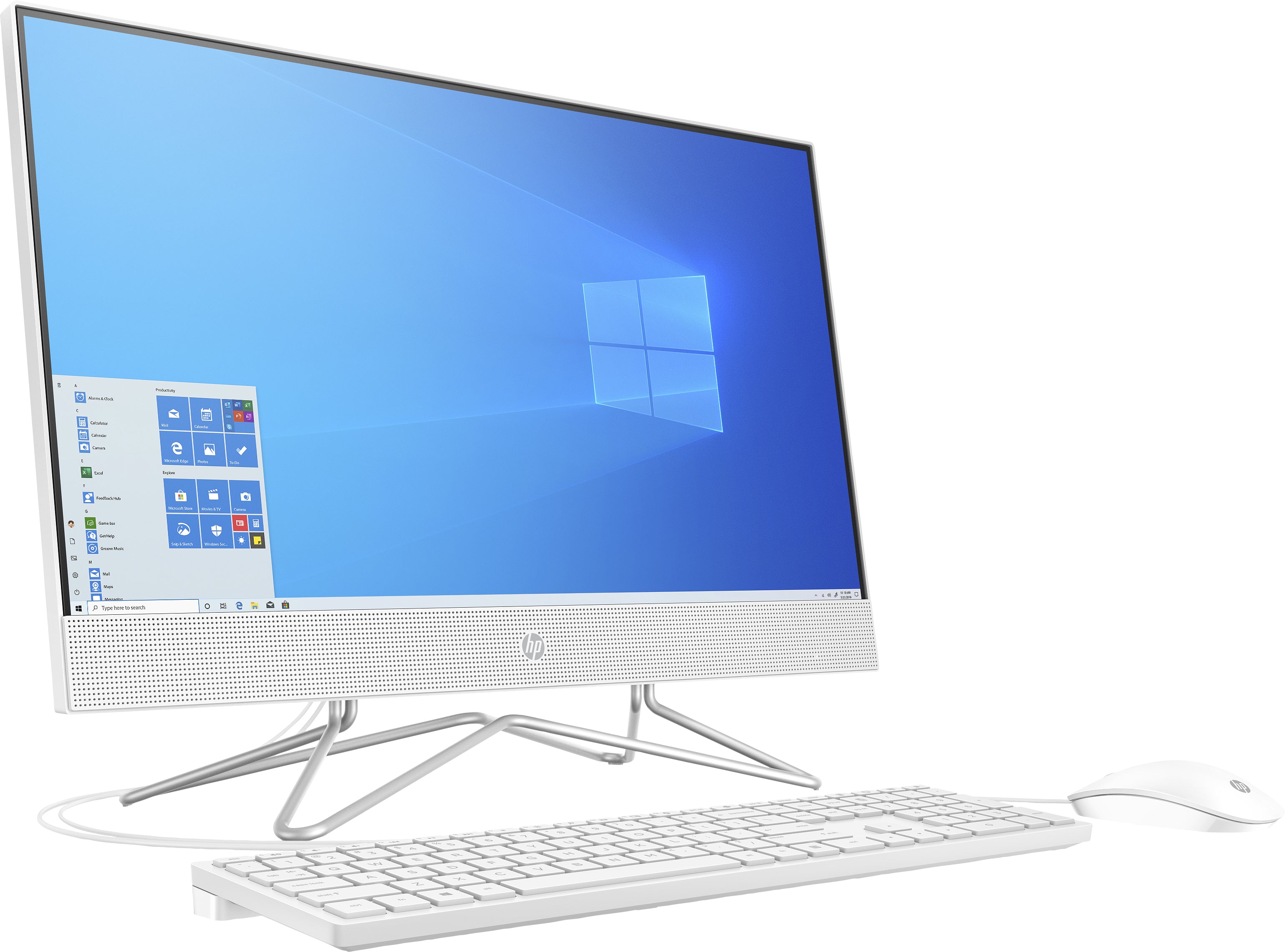 HP 24-df0030 23.8" FHD All-in-One Computer, AMD Athlon 3050U, 2.30GHz, 4GB RAM, 256GB SSD, Win10H - 9ED59AA#ABA (Refurbished)