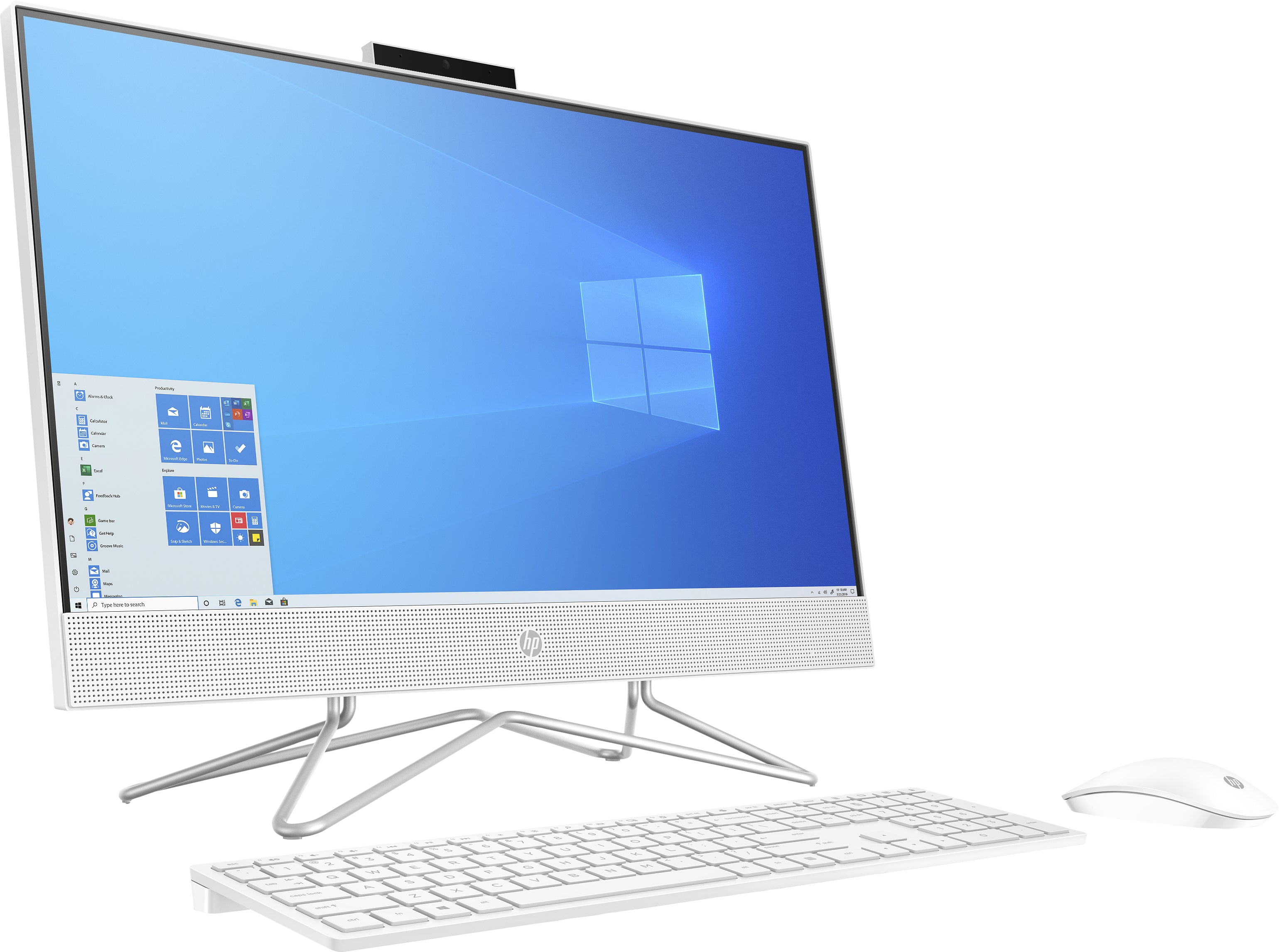 HP 24-df0042ds 23.8" FHD All-in-One Computer, AMD Athlon 3150U, 2.40GHz, 8GB RAM, 256GB SSD, Win10H - 9EF13AA#ABA (Certified Refurbished)