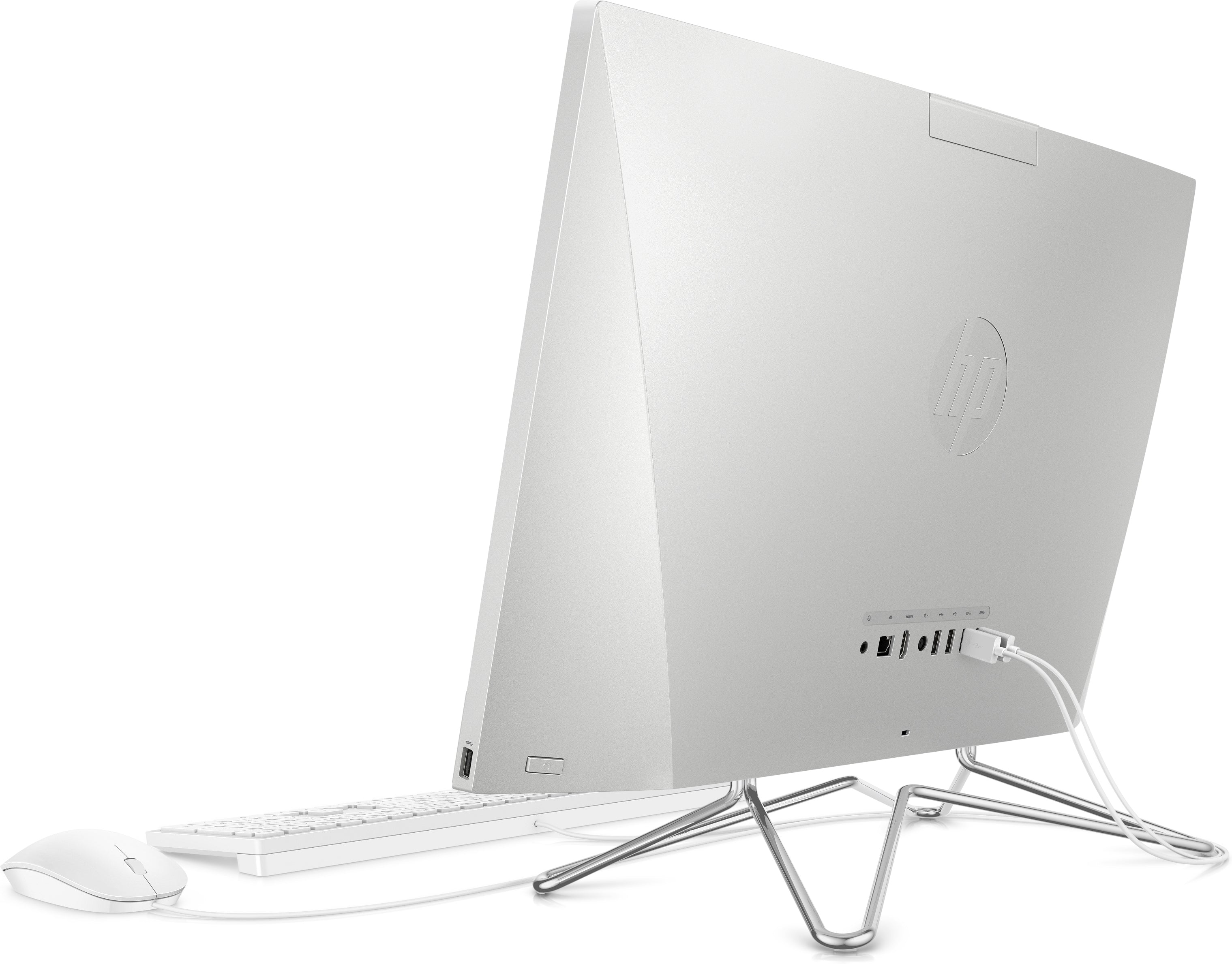 HP 24-dp0161 23.8" FHD All-in-One Computer, AMD R5-4500U, 2.30GHz, 8GB RAM, 256GB SSD, Win10H - 9EF17AA#ABA