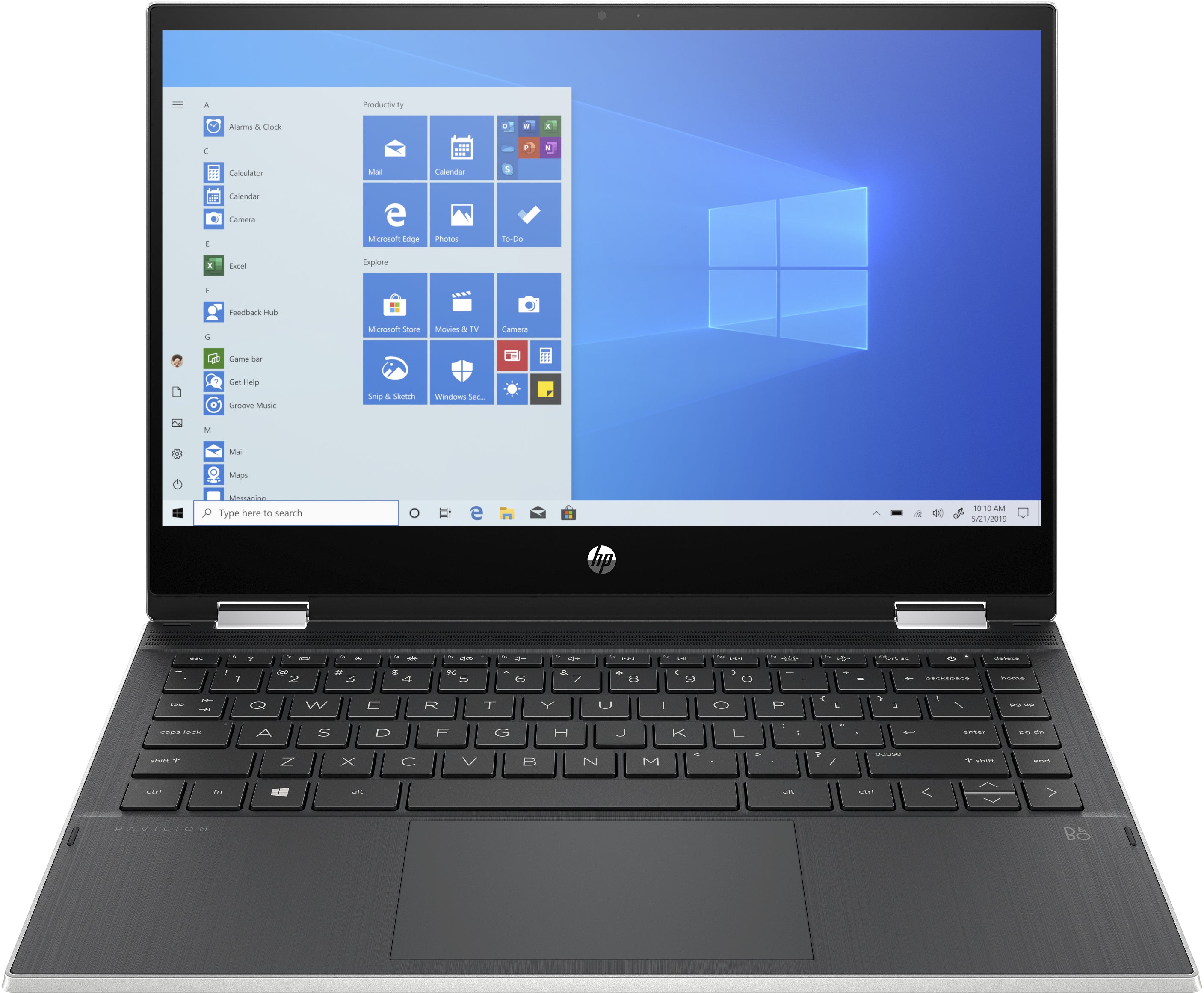 HP Pavilion x360 14m-dw0013dx 14" HD Convertible Notebook, Intel i3-1005G1, 1.20GHz, 8GB RAM, 128GB SSD, Win10HS- 9GE49UA#ABA (Refurbished)