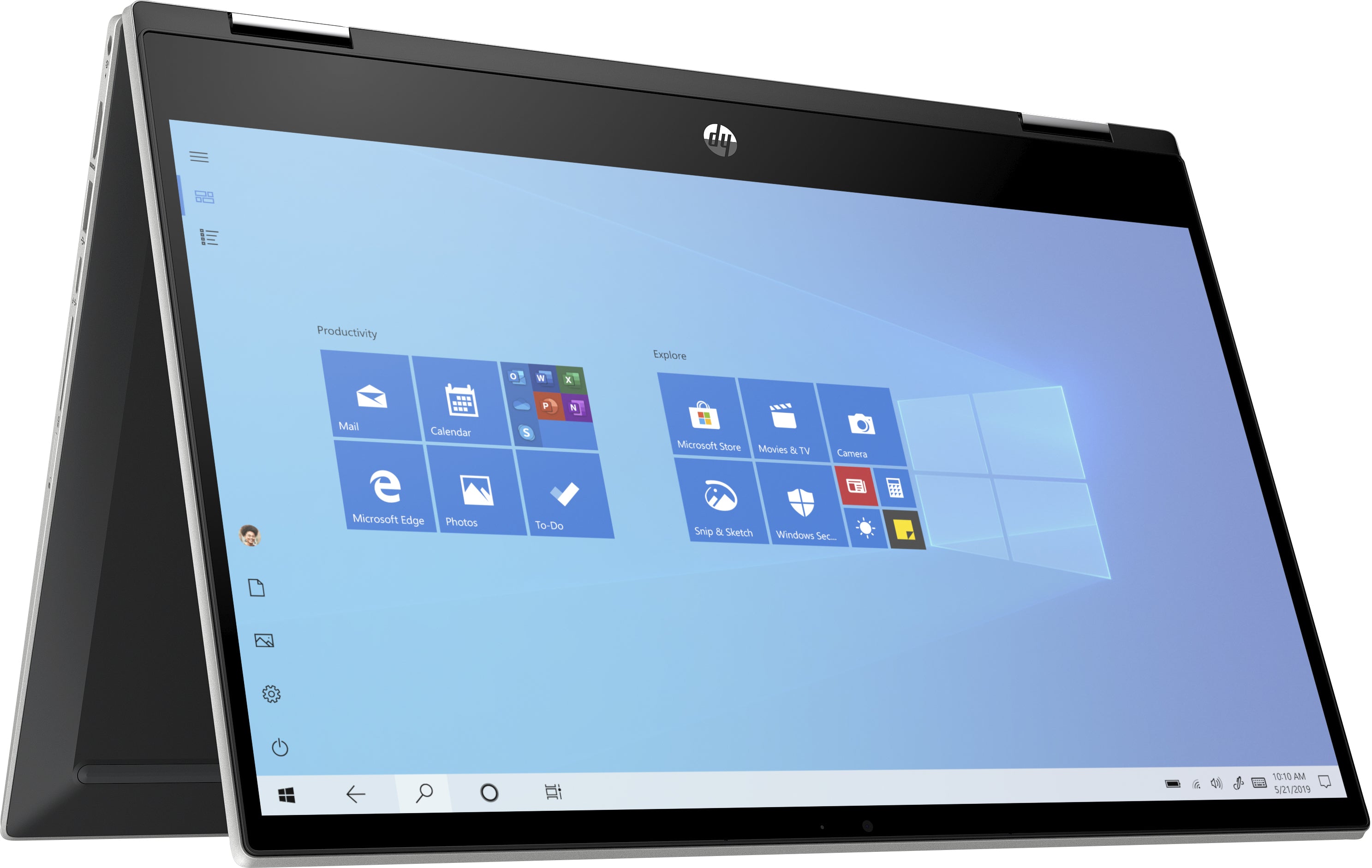 HP Pavilion x360 14m-dw0013dx 14" HD Convertible Notebook, Intel i3-1005G1, 1.20GHz, 8GB RAM, 128GB SSD, Win10HS- 9GE49UA#ABA (Refurbished)