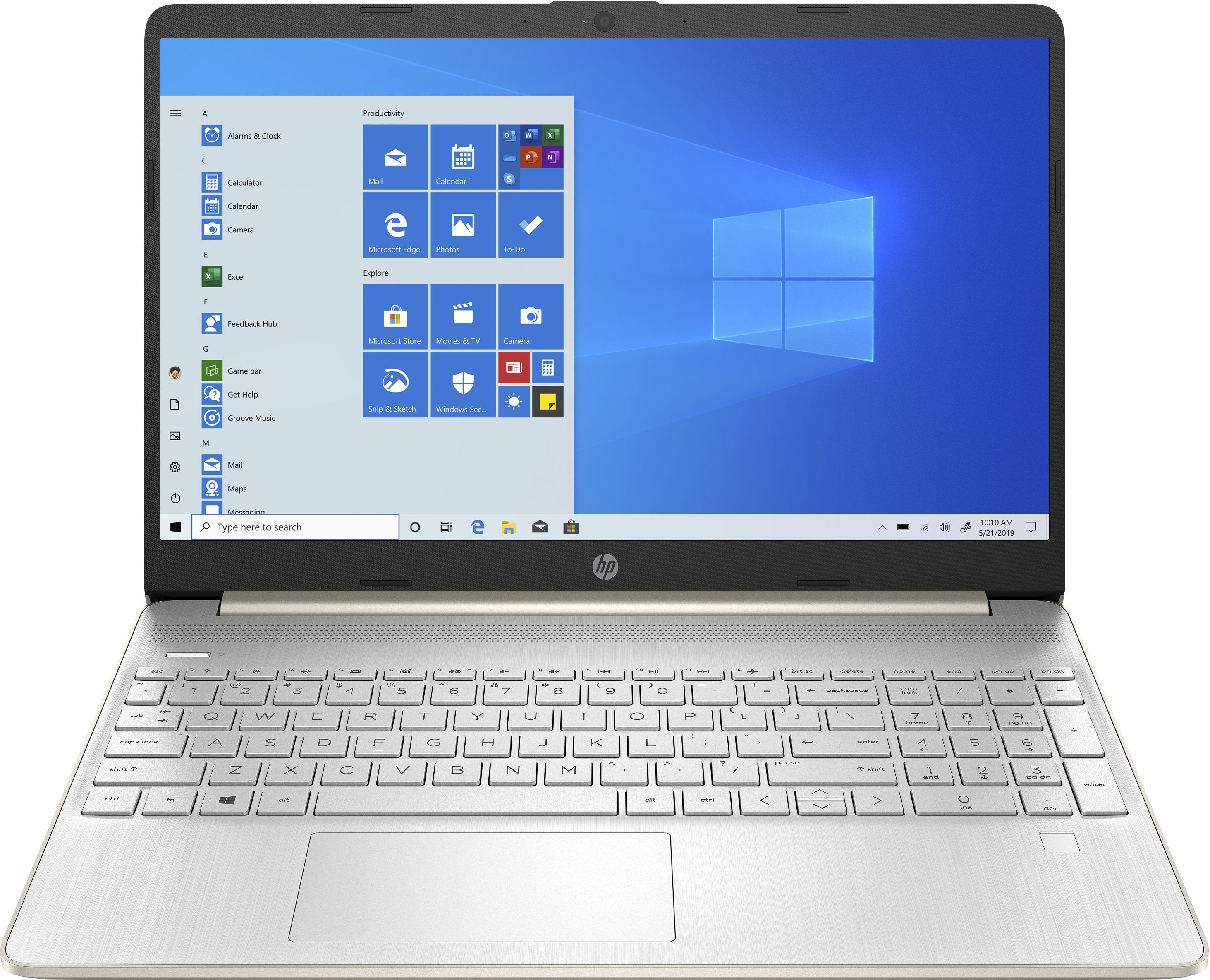 HP 15-ef2046nr 15.6" HD Notebook, AMD R5-5500U, 2.10GHz, 8GB RAM, 256GB SSD, Win10H - 33V52UA#ABA