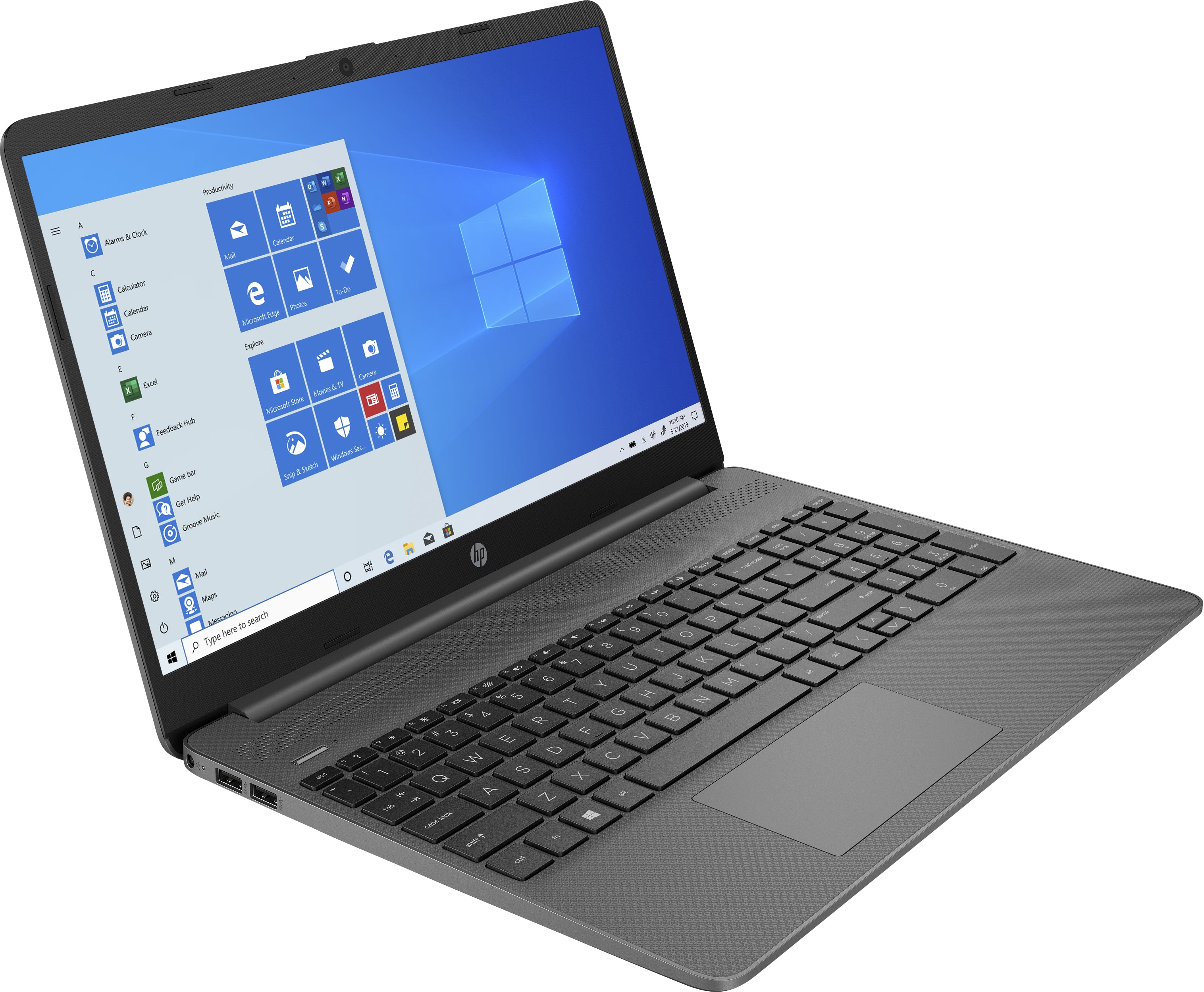 HP 15-ef1078nr 15.6" HD (NonTouch) Laptop, AMD Athlon Gold 3150U, 2.40GHz, 4GB RAM, 256GB SSD, Win10H - 9VE50UA#ABA
