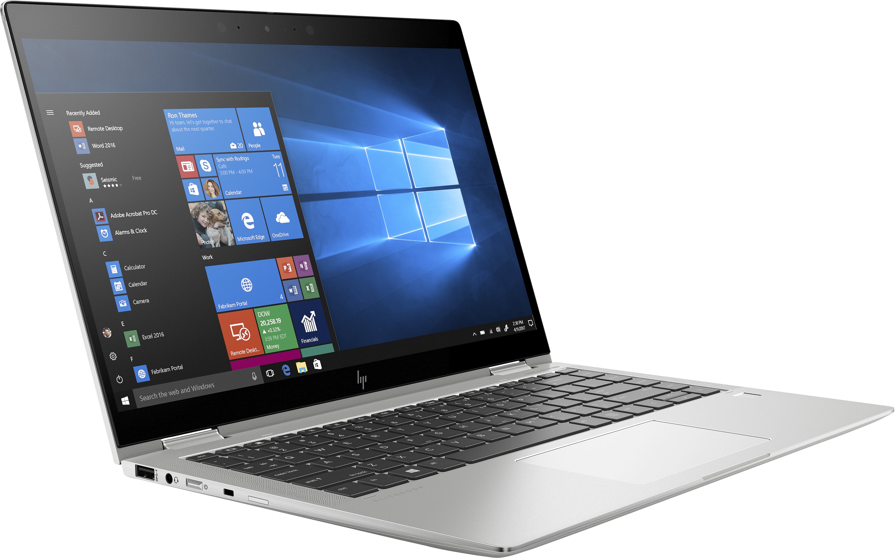 HP EliteBook X360 1040-G6 LTE 14" FHD Convertible Notebook, Intel i7-8665U, 1.80GHz, 16GB RAM, 512GB SSD, Win10P - 9VU64UT#ABA