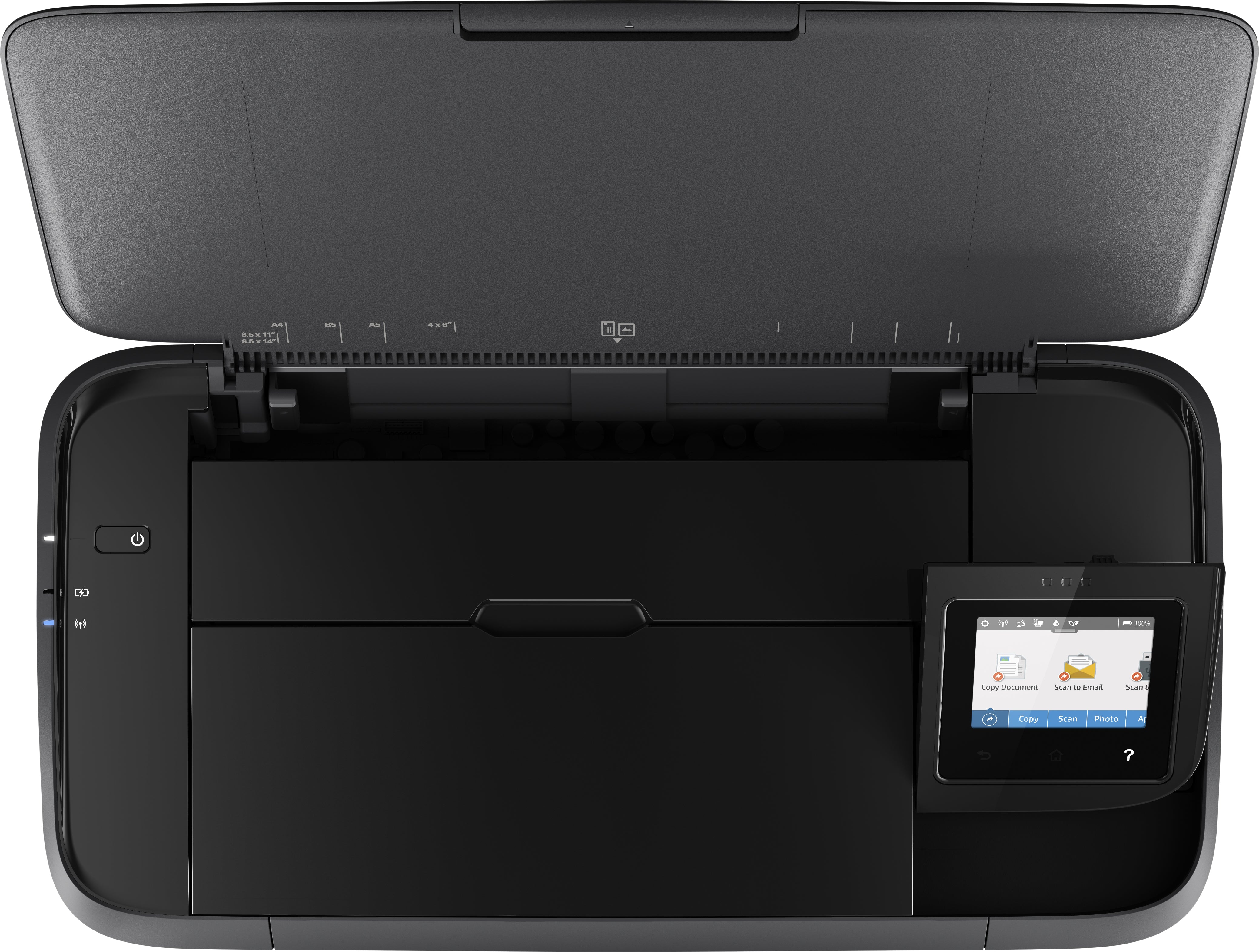 HP OfficeJet 250 Mobile All-in-One Printer, 7/10 ppm, 256MB, USB, WiFi - CZ992A#B1H