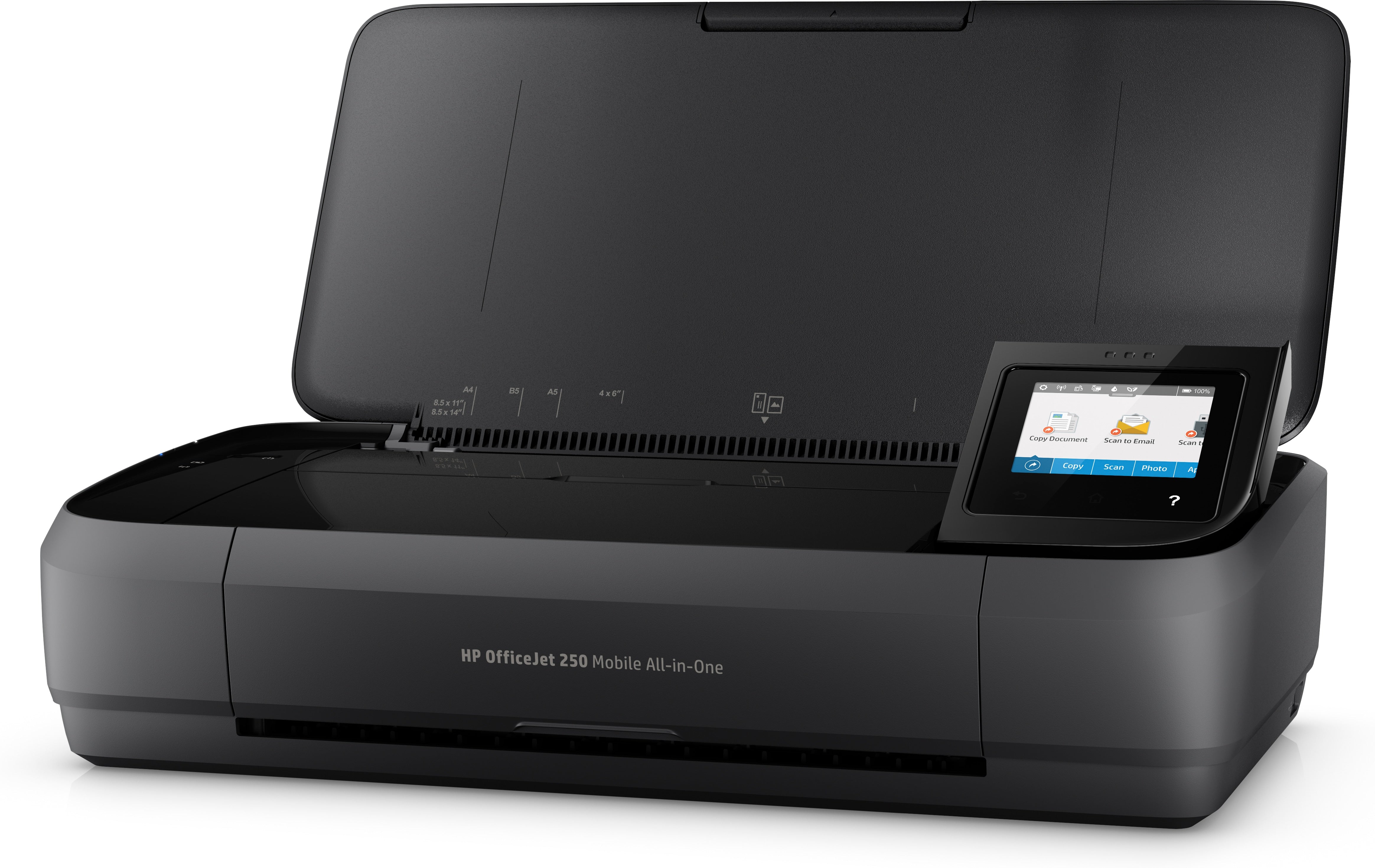 HP OfficeJet 250 Mobile All-in-One Printer, 7/10 ppm, 256MB, USB, WiFi - CZ992A#B1H