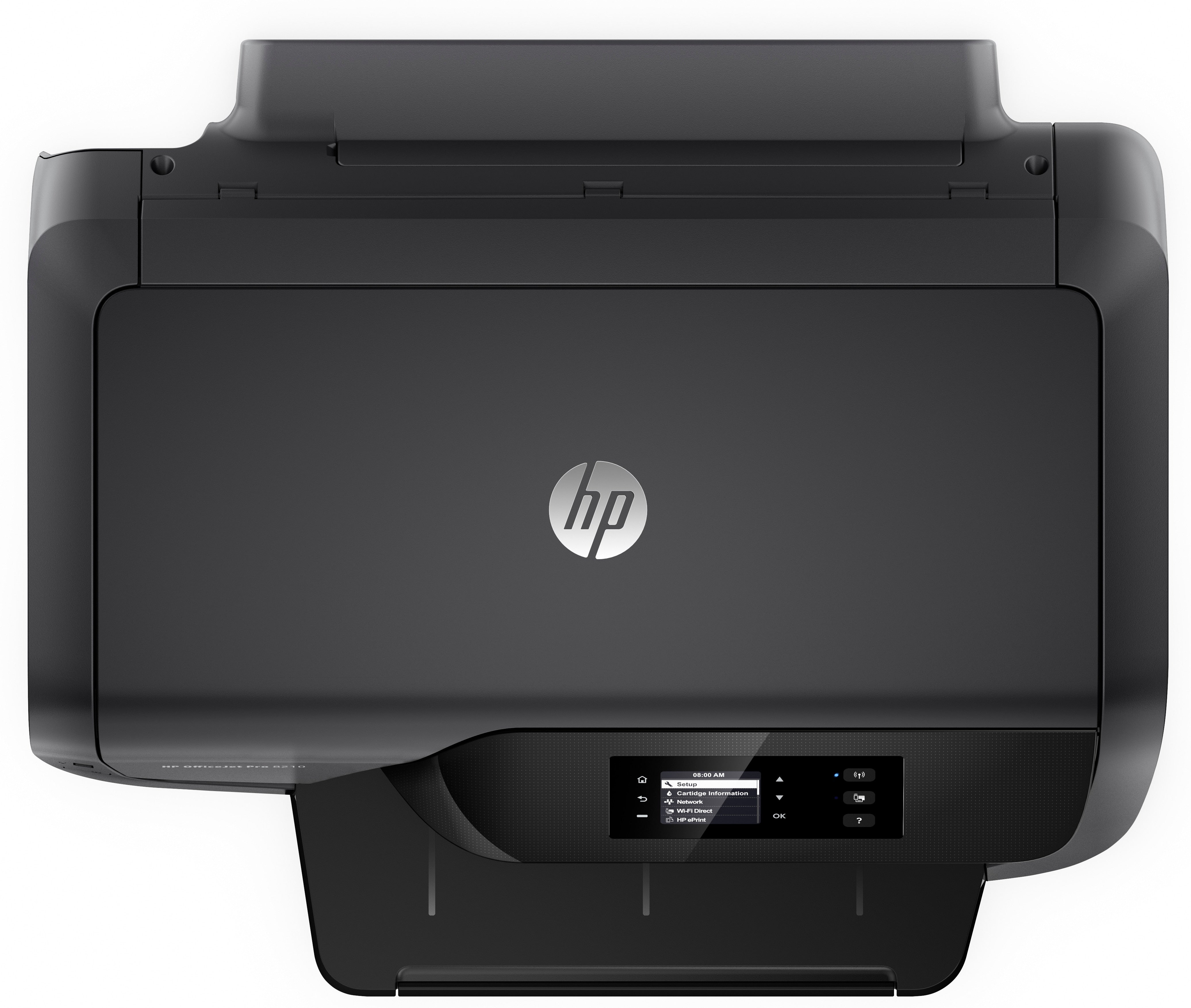 HP OfficeJet Pro 8210 Color Inkjet Printer, 22 ppm Black, 18 ppm Color, 2400 x 1200 dpi, 256 MB Memory, 250-sheet Input, WiFi, Ethernet, Hi-Speed USB 2.0 - D9L64A#B1H