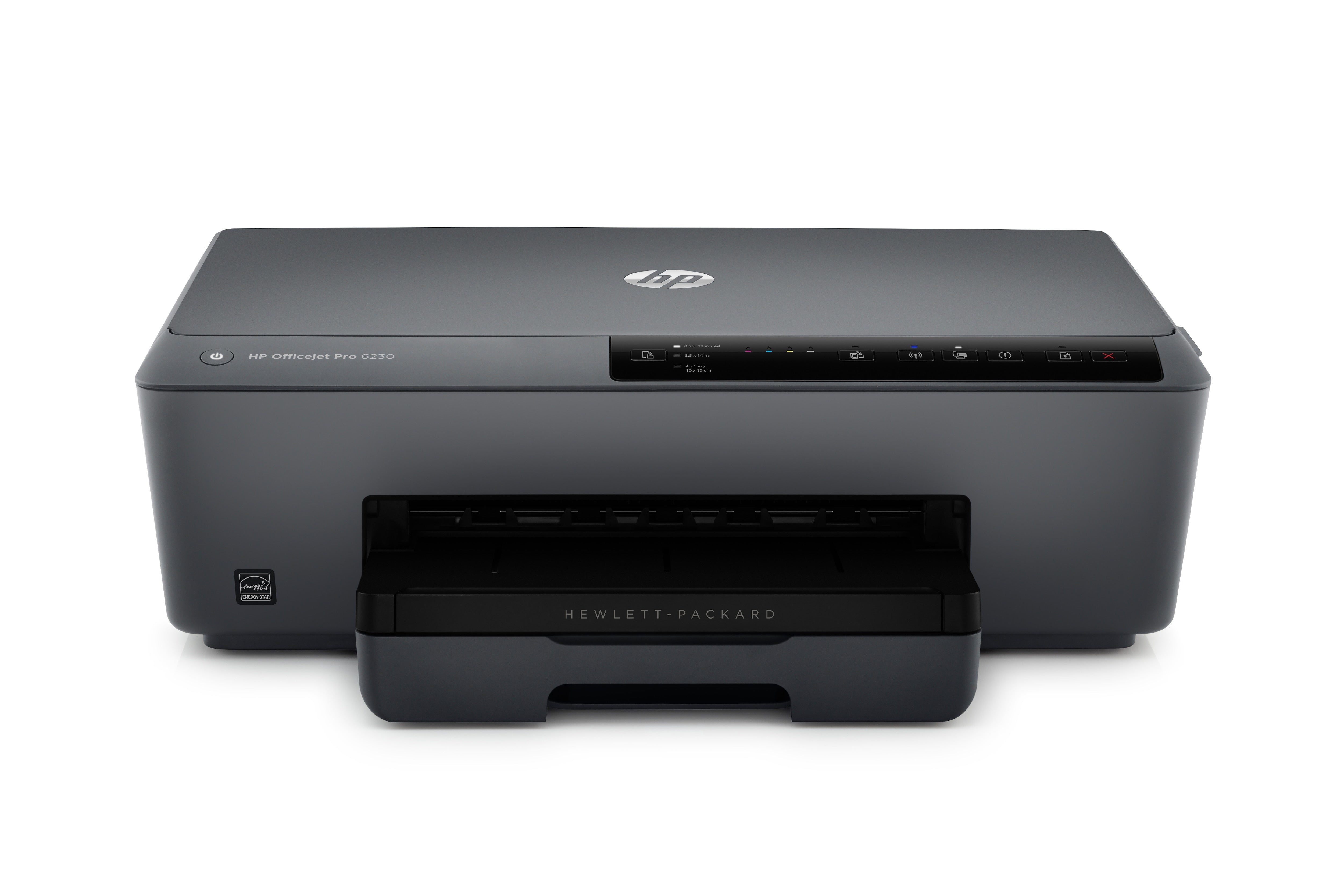 HP OfficeJet Pro 6230 Color Inkjet Printer, 18 ppm Black, 10 ppm Color, 600 x 1200 dpi, 256 MB Memory, 225-sheet Input, WiFi, Ethernet, USB 2.0 - E3E03A#B1H