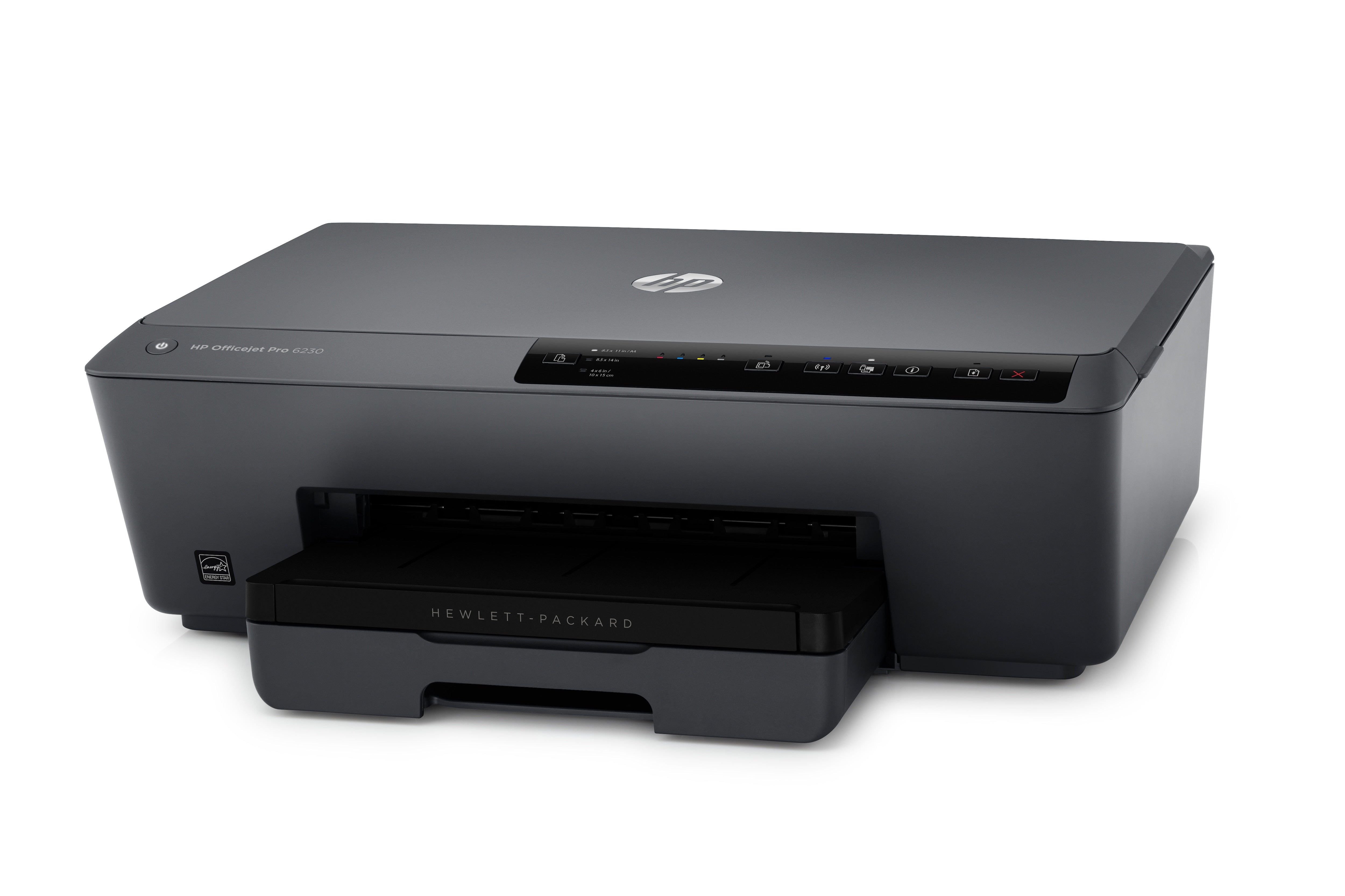 HP OfficeJet Pro 6230 Color Inkjet Printer, 18 ppm Black, 10 ppm Color, 600 x 1200 dpi, 256 MB Memory, 225-sheet Input, WiFi, Ethernet, USB 2.0 - E3E03A#B1H