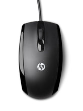 HP X500 Wired Optical Mouse, USB, 3 Buttons, Clickable Scroll Wheel, Black - E5E76AA#ABA