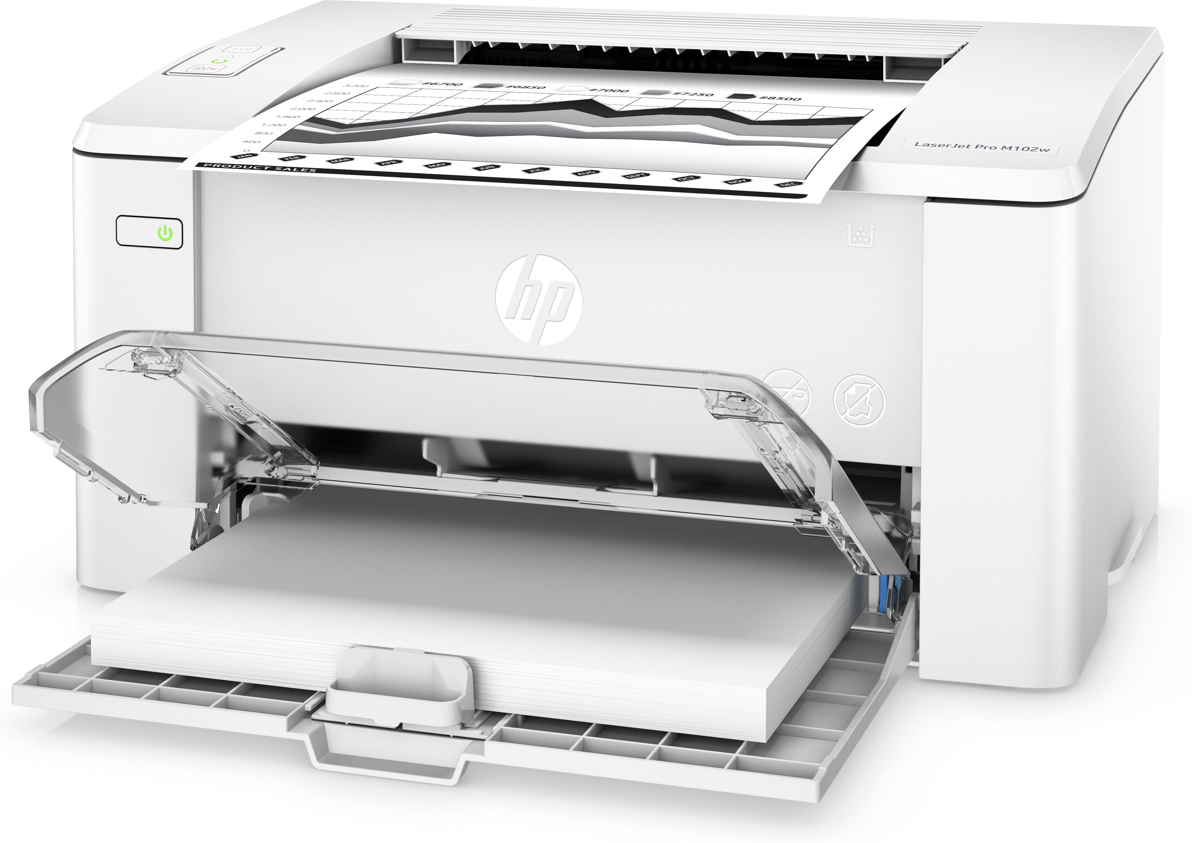 HP LaserJet Pro M102w Printer, 128 MB Memory, A4, USB, WiFi, 600 x 600 DPI, Monochrome Laser Printer - G3Q35A#BGJ
