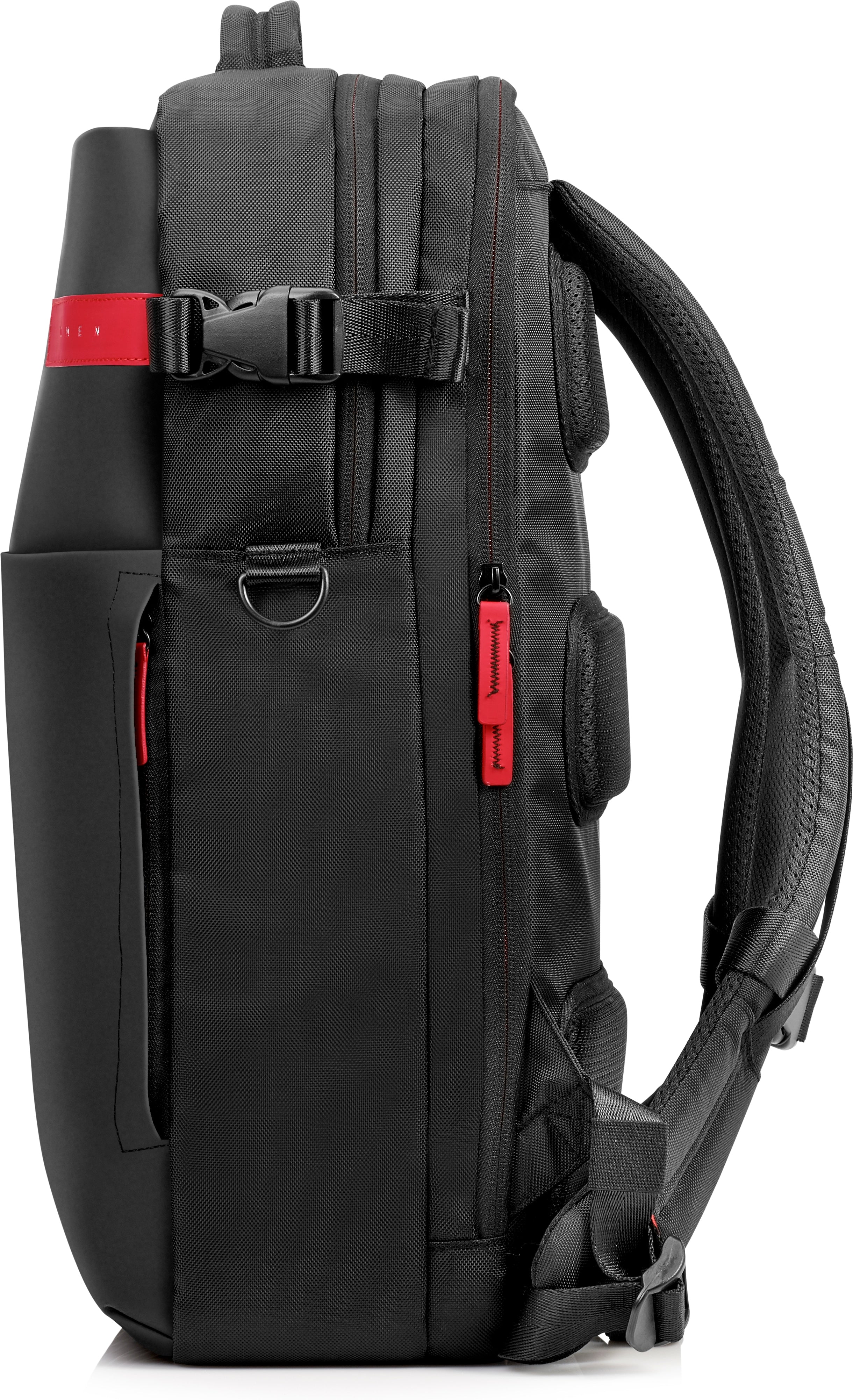 HP OMEN 17.3" Monotone Backpack, Carrying Case for Laptops, Padded Pockets, Top Handle, Shoulder Straps - K5Q03AA#ABL