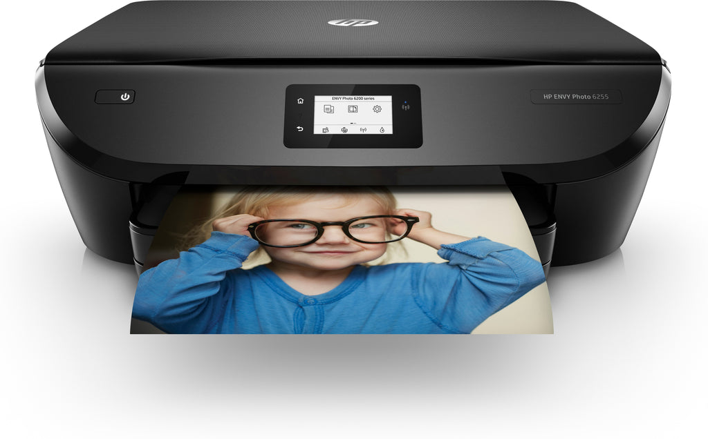 HP ENVY 6255 All-in-One Color Inkjet Printer, 13 ppm Black, 8 ppm Color, 4800 x 1200 dpi, 256 MB Memory, WiFi, USB 2.0, Duplex Printing  - K7G18A#B1H