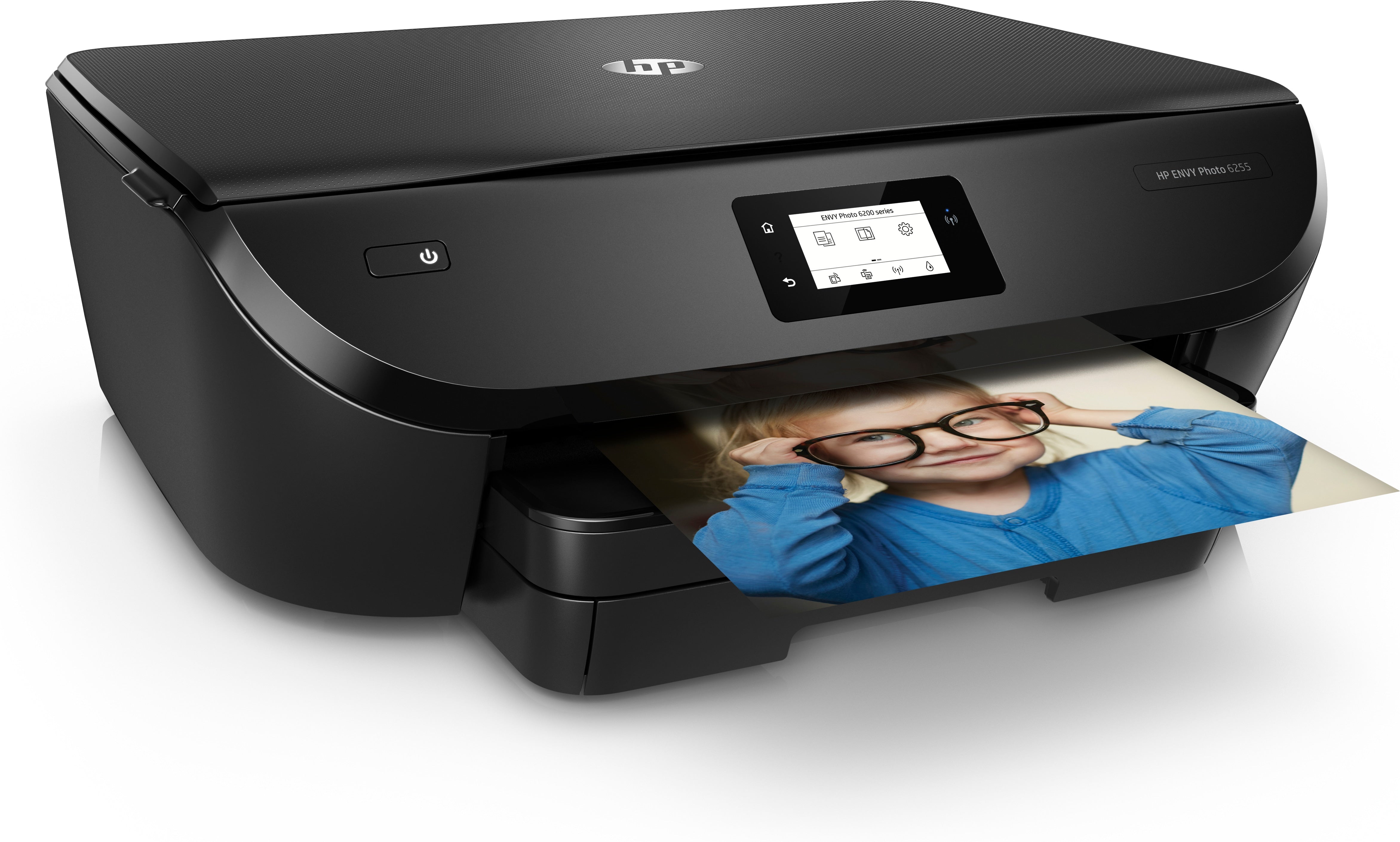 HP ENVY 6255 All-in-One Color Inkjet Printer, 13 ppm Black, 8 ppm Color, 4800 x 1200 dpi, 256 MB Memory, WiFi, USB 2.0, Duplex Printing  - K7G18A#B1H