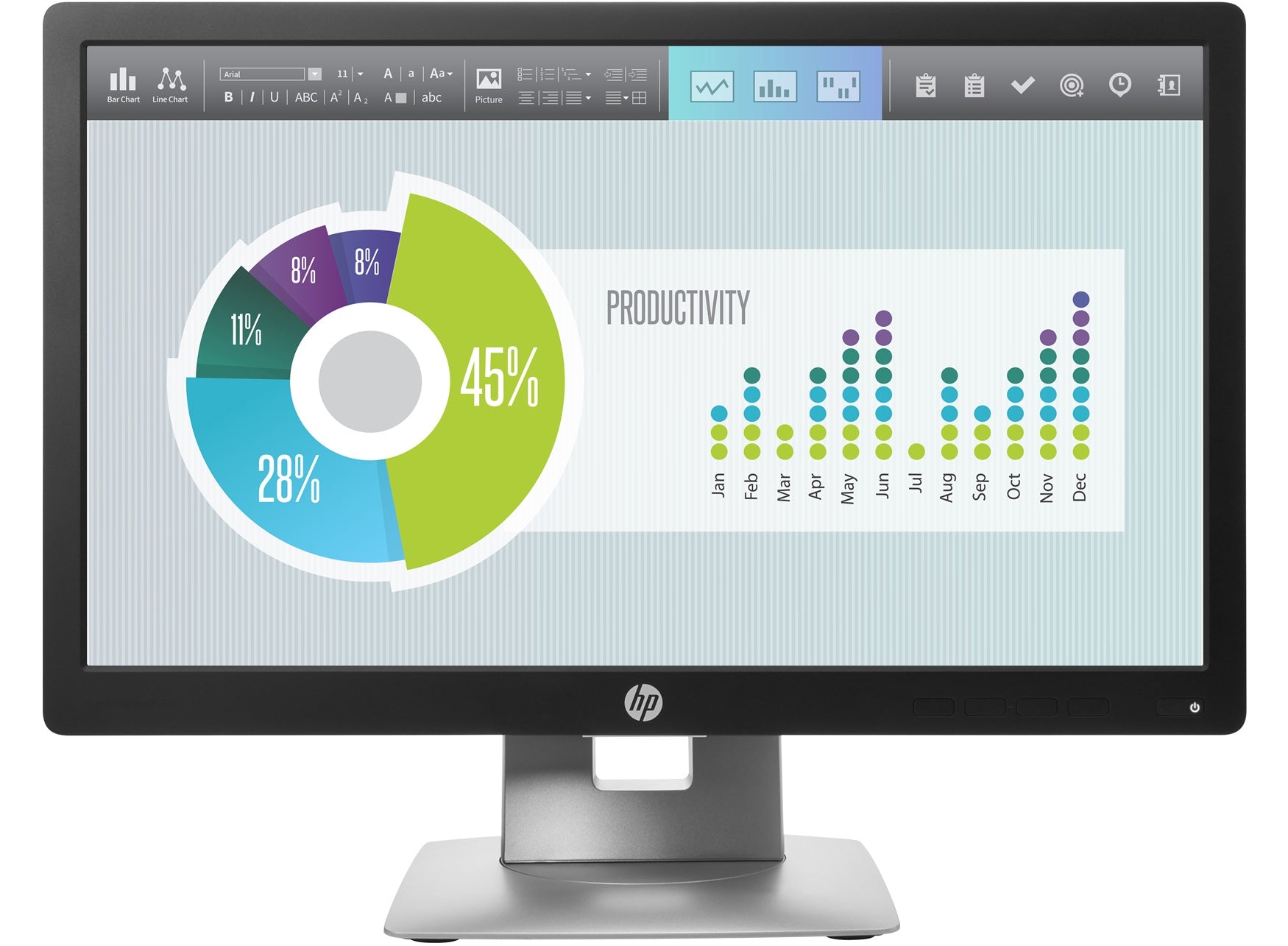 HP EliteDisplay E202 20" HD+ LED LCD Monitor, 16:9, 7MS, 5M:1-Contrast - M1F41A8#ABA