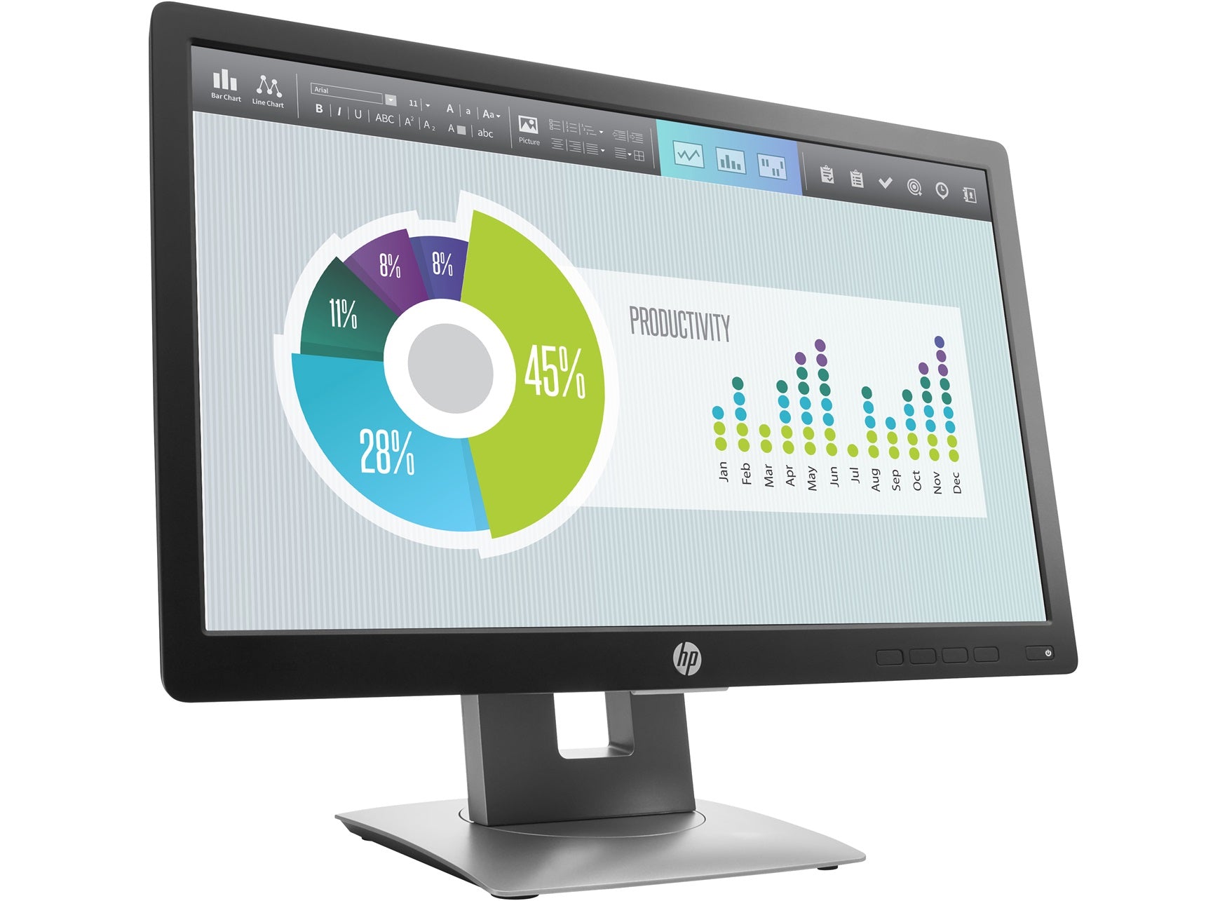 HP EliteDisplay E202 20" HD+ LED LCD Monitor, 16:9, 7MS, 5M:1-Contrast - M1F41A8#ABA