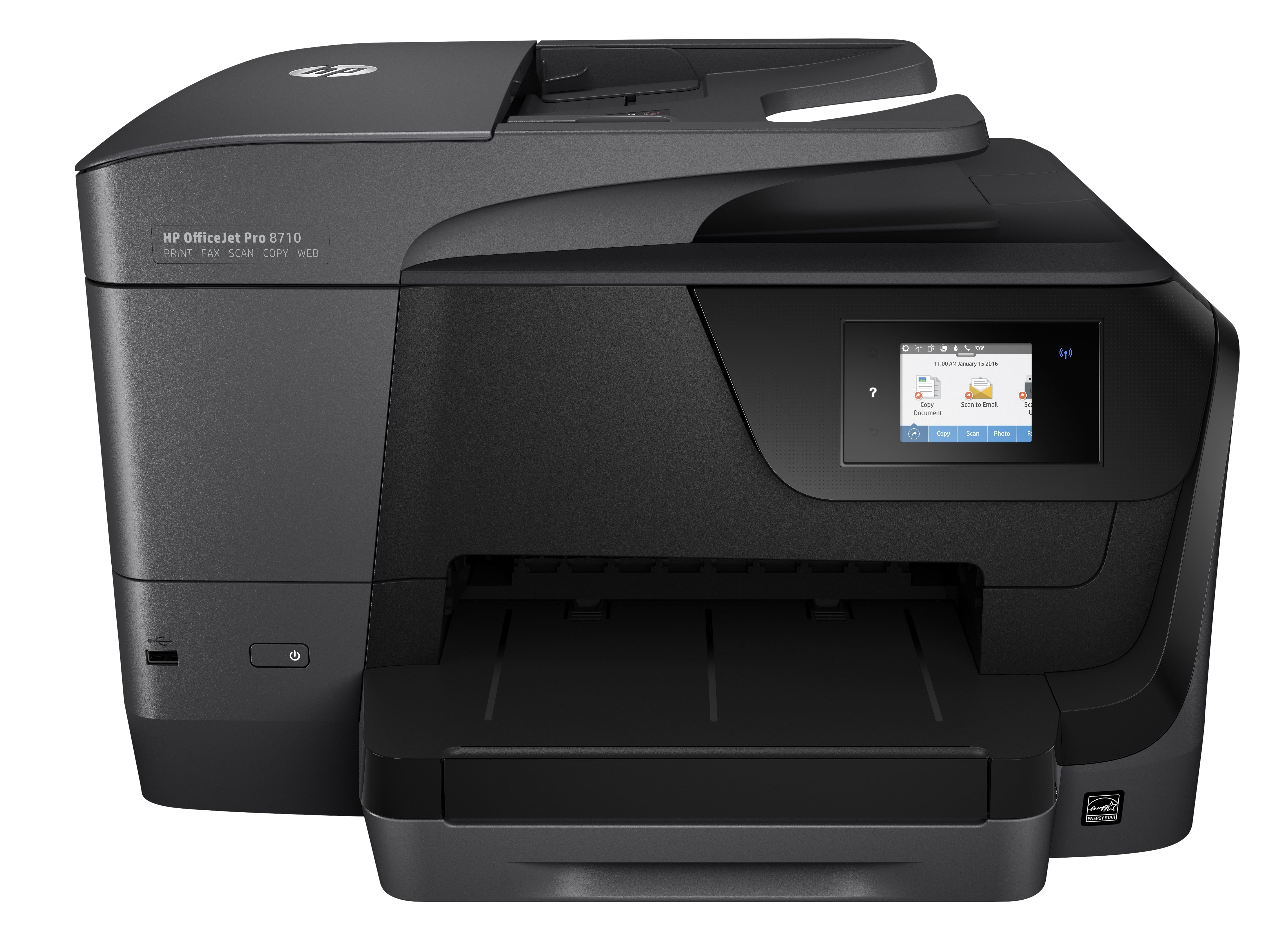 HP Officejet Pro 8710 Inkjet Multifunction Printer - Color - Plain Paper Print - Desktop M9L66A#B1H