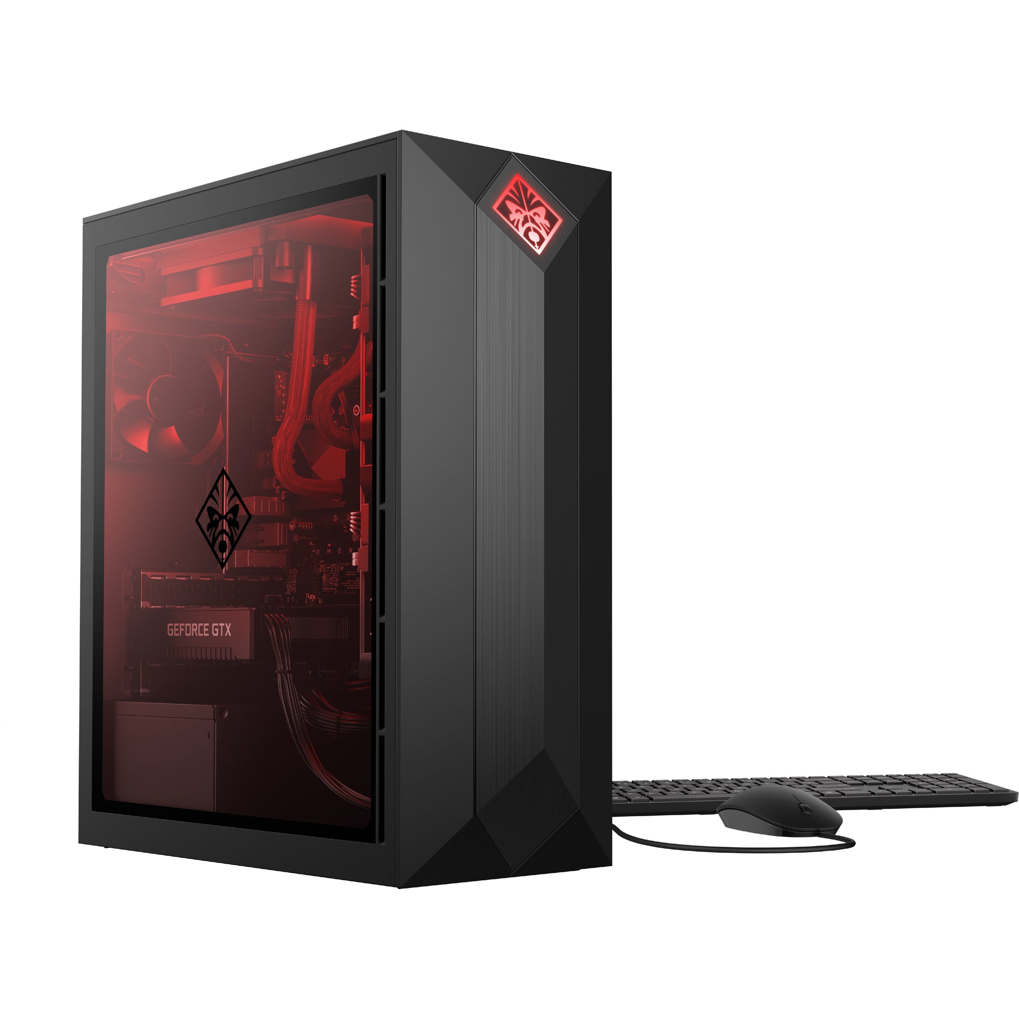 HP OMEN Obelisk 875-0120 Mini Tower Gaming PC, Intel Core i5-9400F, 2.90GHz, 8GB RAM, 512GB SSD, Windows 10 Home 64-Bit - 4NN44AA#ABA