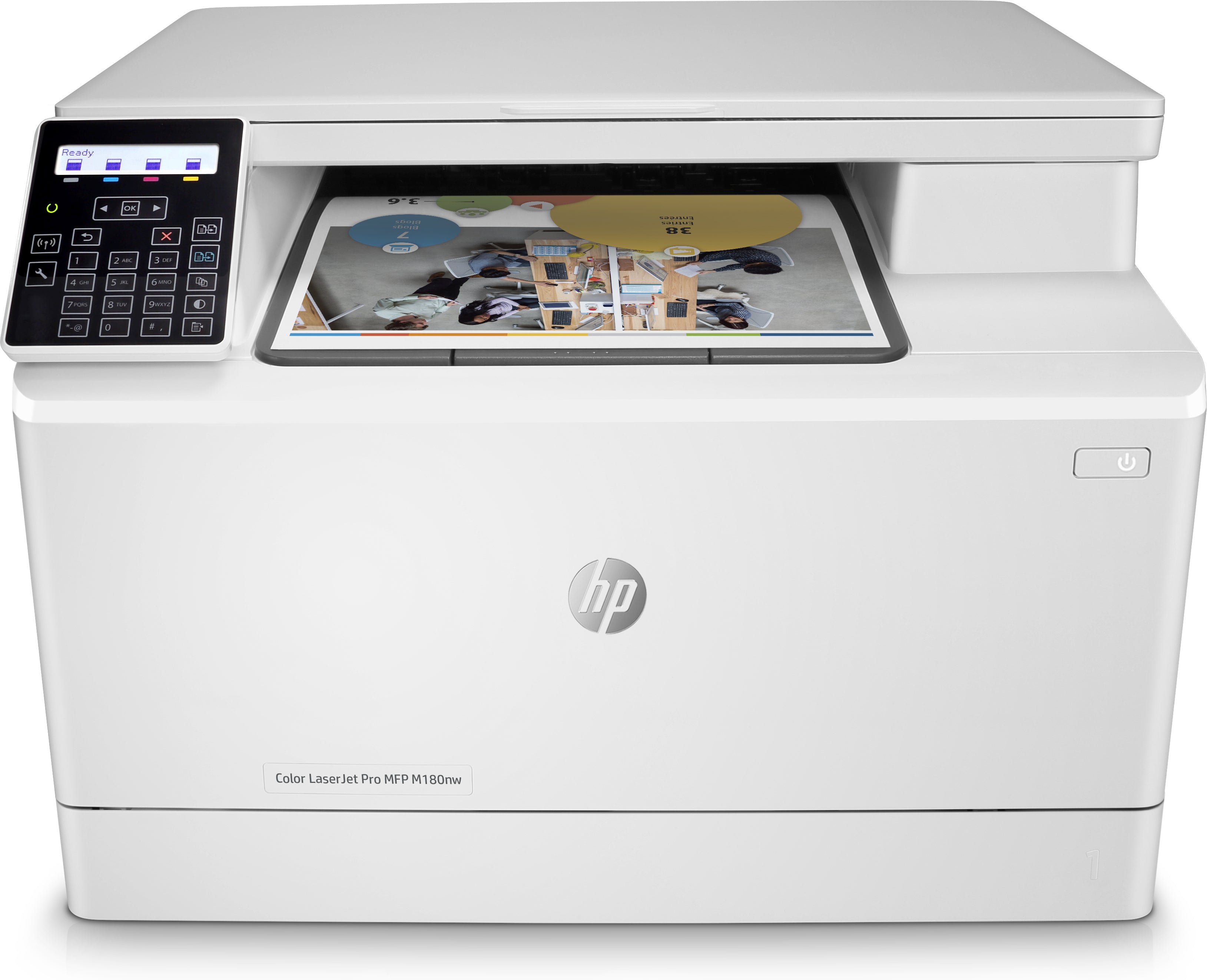 HP LaserJet Pro M180nw Printer, All-in-One Color Laser Printer, 256MB Memory, 17 PPM, USB, WiFi - T6B74A#BGJ