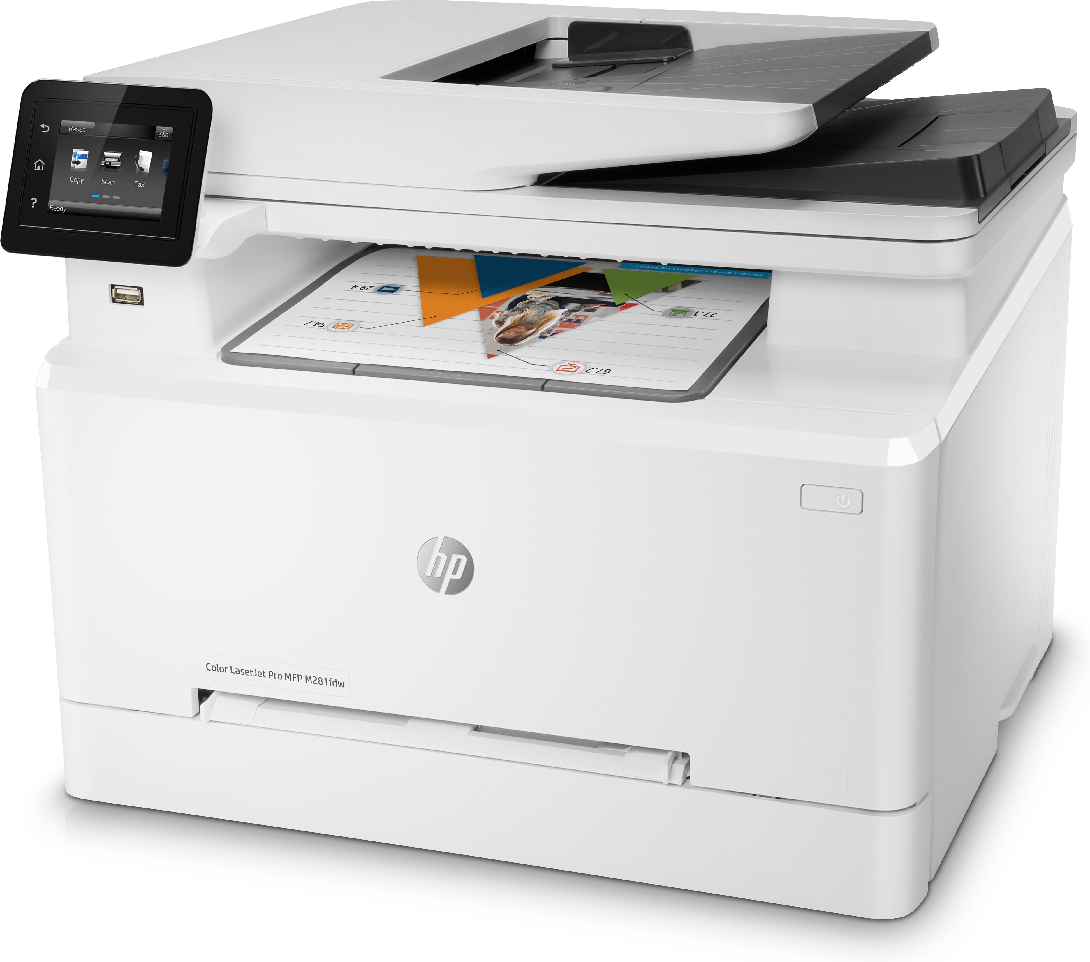 HP LaserJet Pro M281fdw Printer, All-in-One Color Laser Printer, 256MB Memory, 22 PPM, USB, WiFi - T6B82A#BGJ