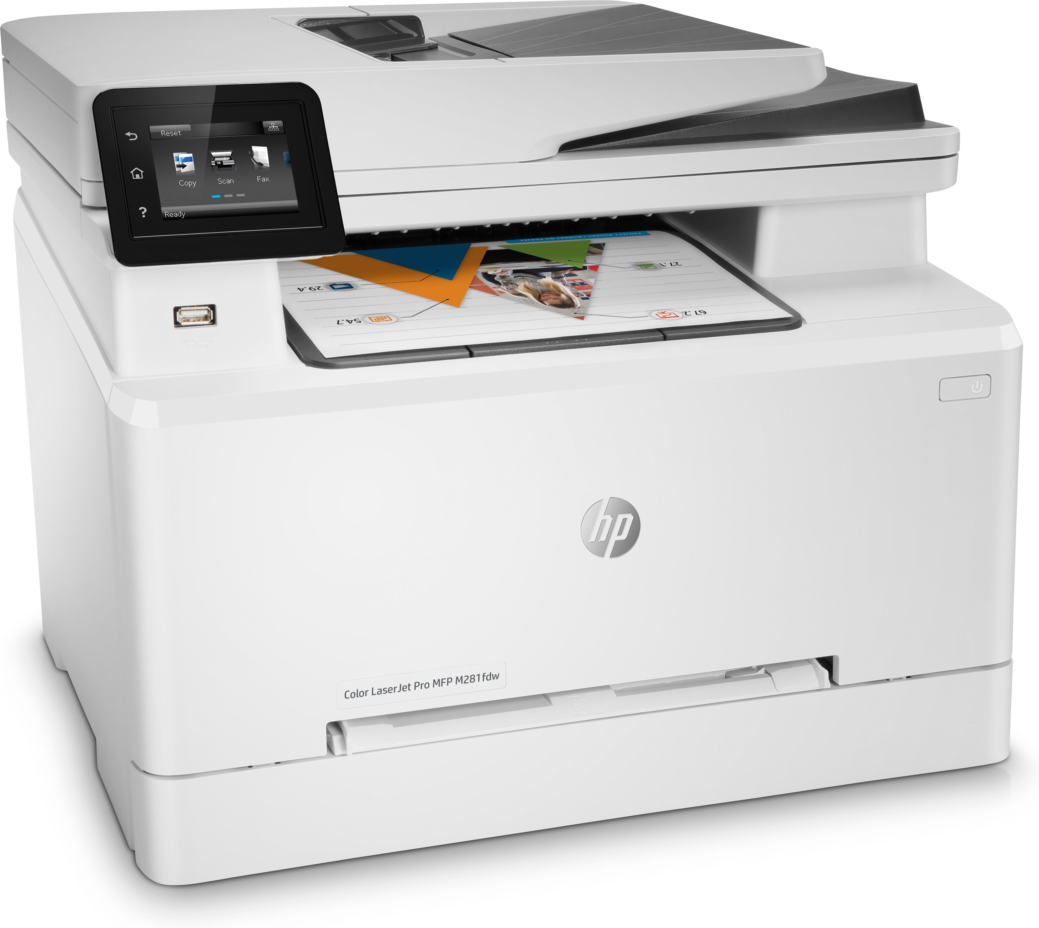 HP LaserJet Pro M281fdw Printer, All-in-One Color Laser Printer, 256MB Memory, 22 PPM, USB, WiFi - T6B82A#BGJ