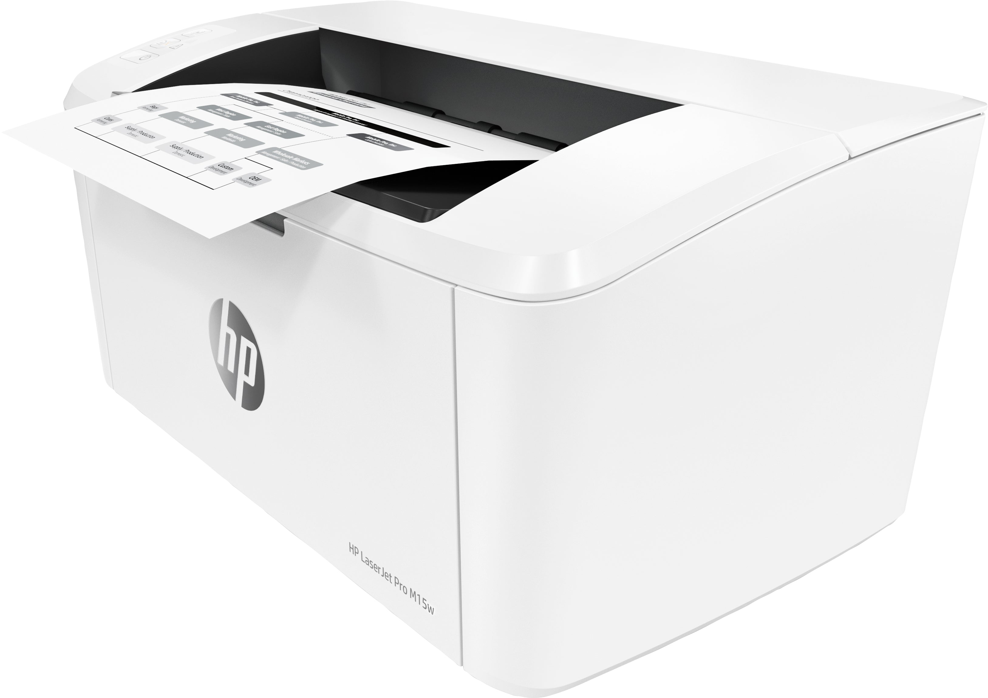 HP LaserJet Pro M15w Monochrome Laser Printer, 18 ppm, 600 x 600 dpi, 16 MB Memory, 150-sheet Input, WiFi, Hi-Speed USB 2.0 - W2G51A#BGJ