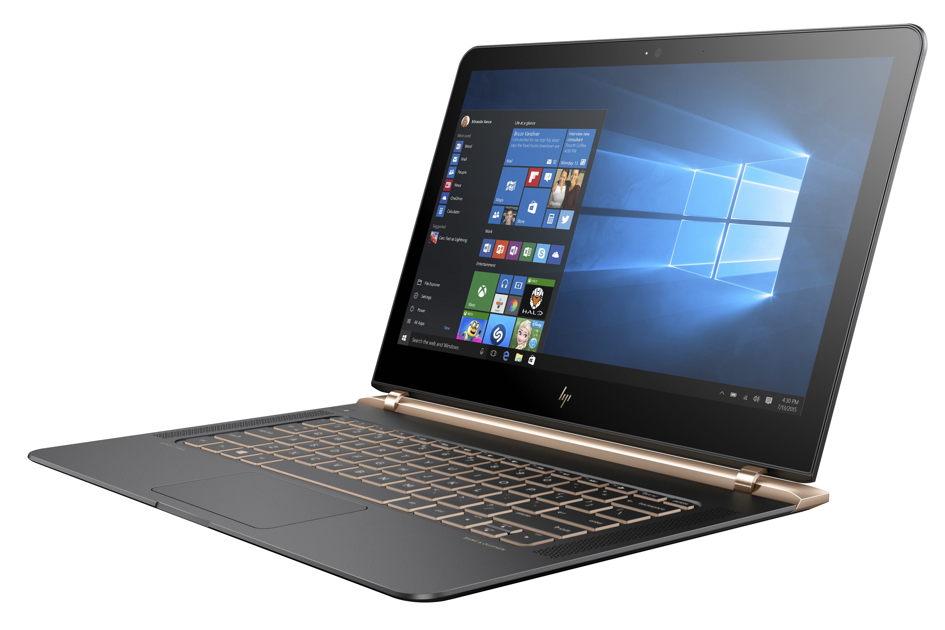 HP Spectre 13-v151nr 13.3" FHD (NonTouch) Notebook, Intel i7-7500U, 2.70GHz, 8GB RAM, 256GB SSD, W10H - W2K31UA#ABA (Certified Refurbished)