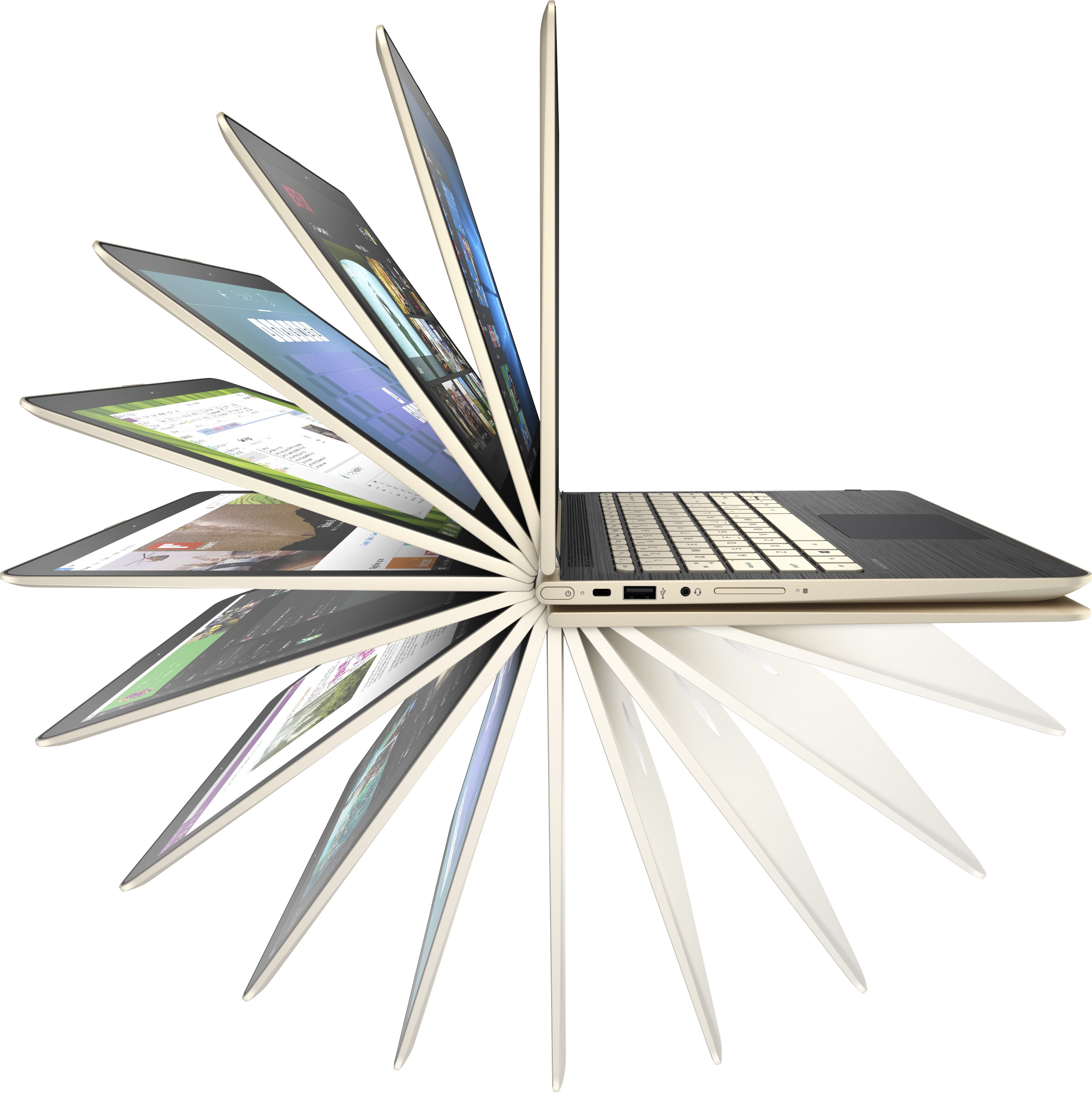 HP Pavilion X360 m3-u103dx Convertible 13.3" FHD Notebook, Intel Core i5, 2.50GHz, 8GB RAM, 128GB SSD, Windows 10 Home- W2L18UA#ABA (Certified Refurbished)