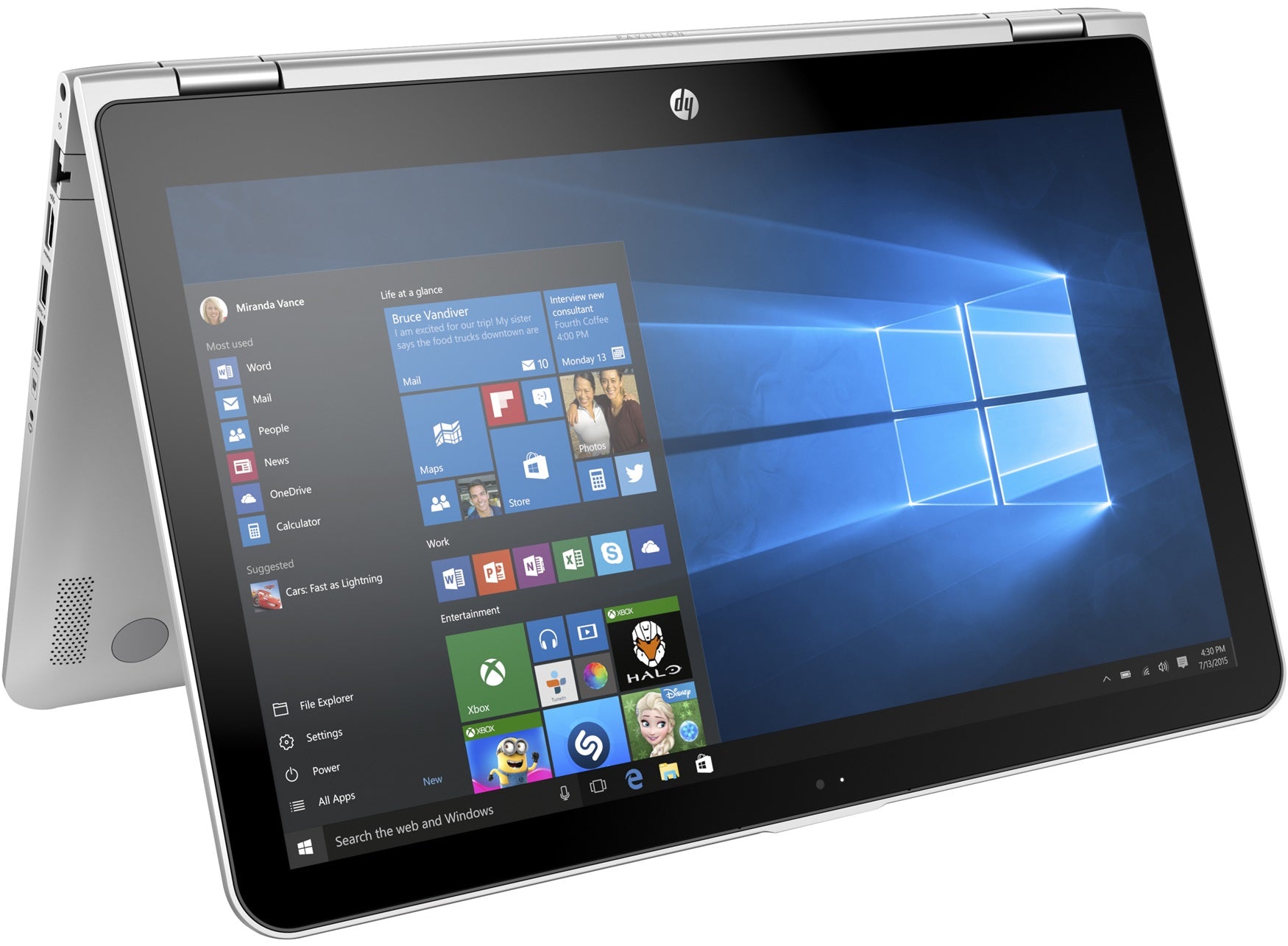 HP Pavilion x360 15-bk010nr 15.6" Full HD (Touchscreen) Convertible Notebook, Intel Core i5-6200U, 2.30GHz, 8 GB RAM, 1 TB HDD, Windows 10 Home 64-Bit - W2M08UA#ABA (Certified Refurbished)