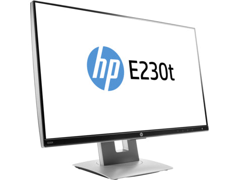 HP EliteDisplay E230t 23" Full HD (Touchscreen) LED LCD Monitor, 16:9, 5MS, 500K:1-Contrast - W2Z50A8#ABA