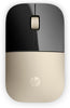 HP Z3700 Wireless Mouse, RF Wireless, 3 Buttons, 1200 dpi, Gold - X7Q43AA#ABL