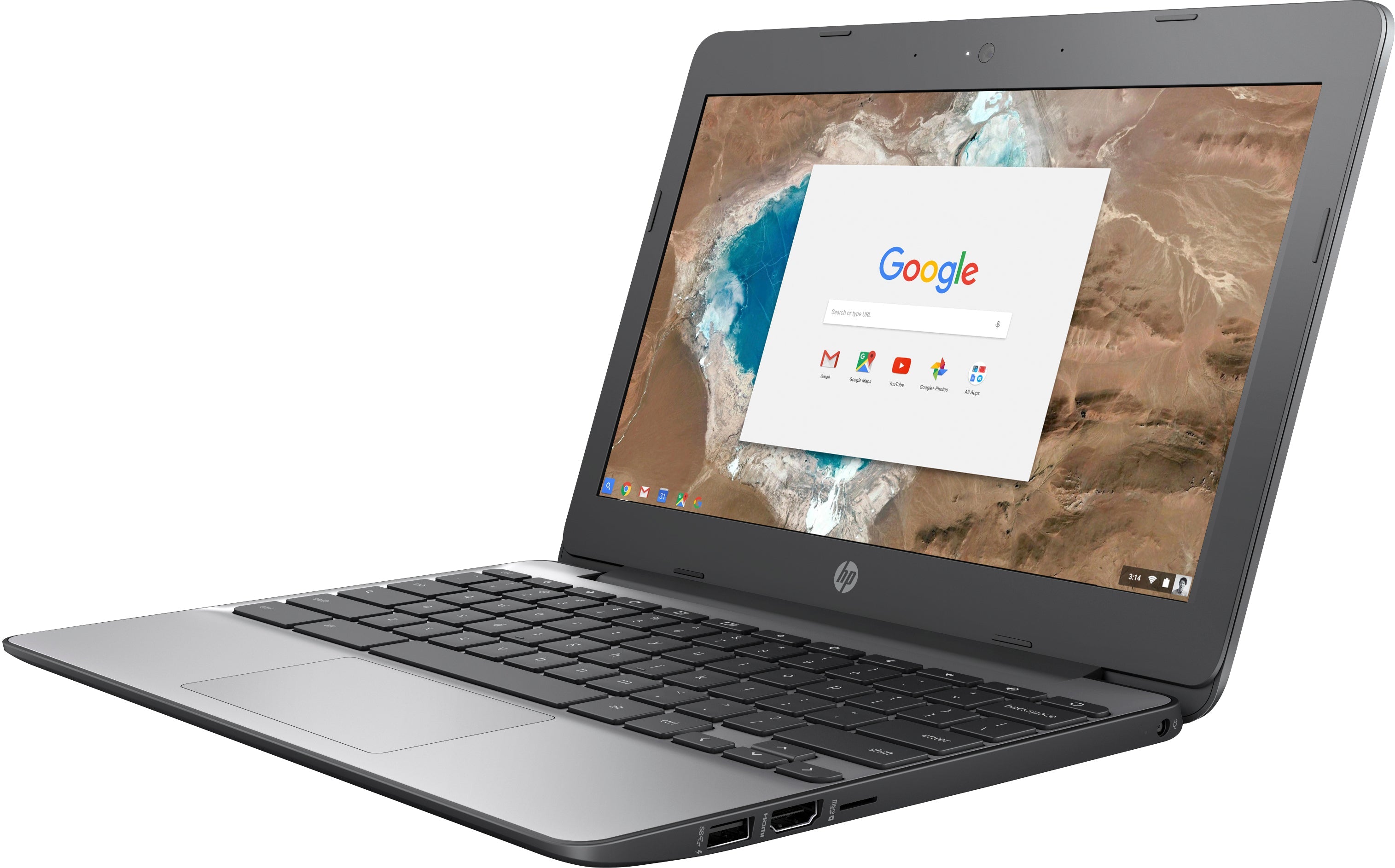 HP 11-v020wm 11.6" HD (Touchscreen) Chromebook, Intel Celeron N3060, 1.60GHz, 4GB RAM, 16GB eMMC, Chrome OS - X7T70UA#ABA (Refurbished)