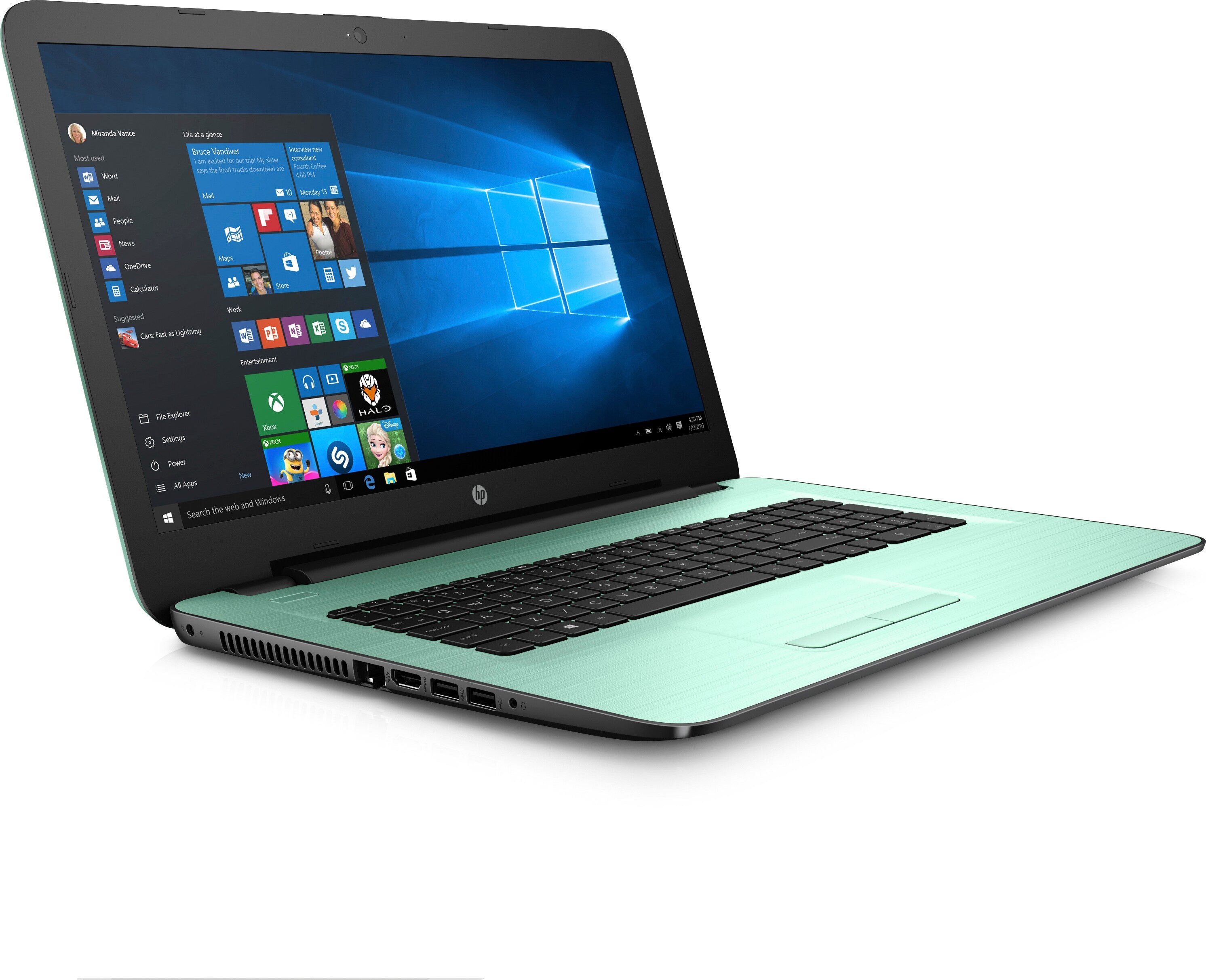 HP 17-y012cy 17.3" HD+ (Non-Touch) Notebook, AMD A12-9700P, 2.50GHz, 12GB RAM, 2TB SATA, Windows 10 Home 64-Bit + Office 365 Personal 1-year - Y5X36UA#ABA (Certified Refurbished)