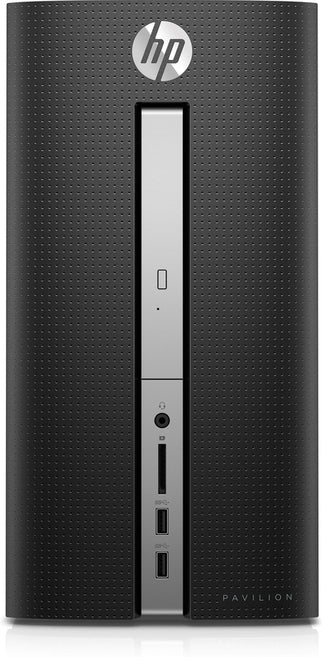 HP Pavilion 570-p030 Mini Tower Desktop Computer, Intel Core i7-7700, 3.60GHz, 12 GB RAM, 1 TB HDD, Windows 10 Home 64-Bit- Z5L90AA#ABA (Certified Refurbished)