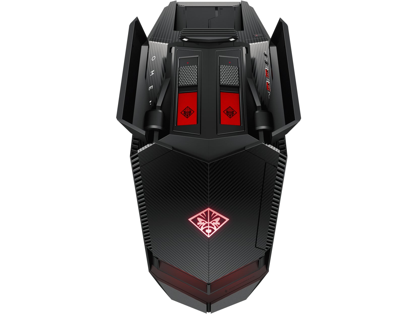 HP OMEN 880-030 Tower Gaming PC, AMD Ryzen 7-1700, 3.00GHz, 16GB RAM, 1TB HDD, 256GB SSD, Windows 10 Home 64-Bit - Z5M89AA#ABA