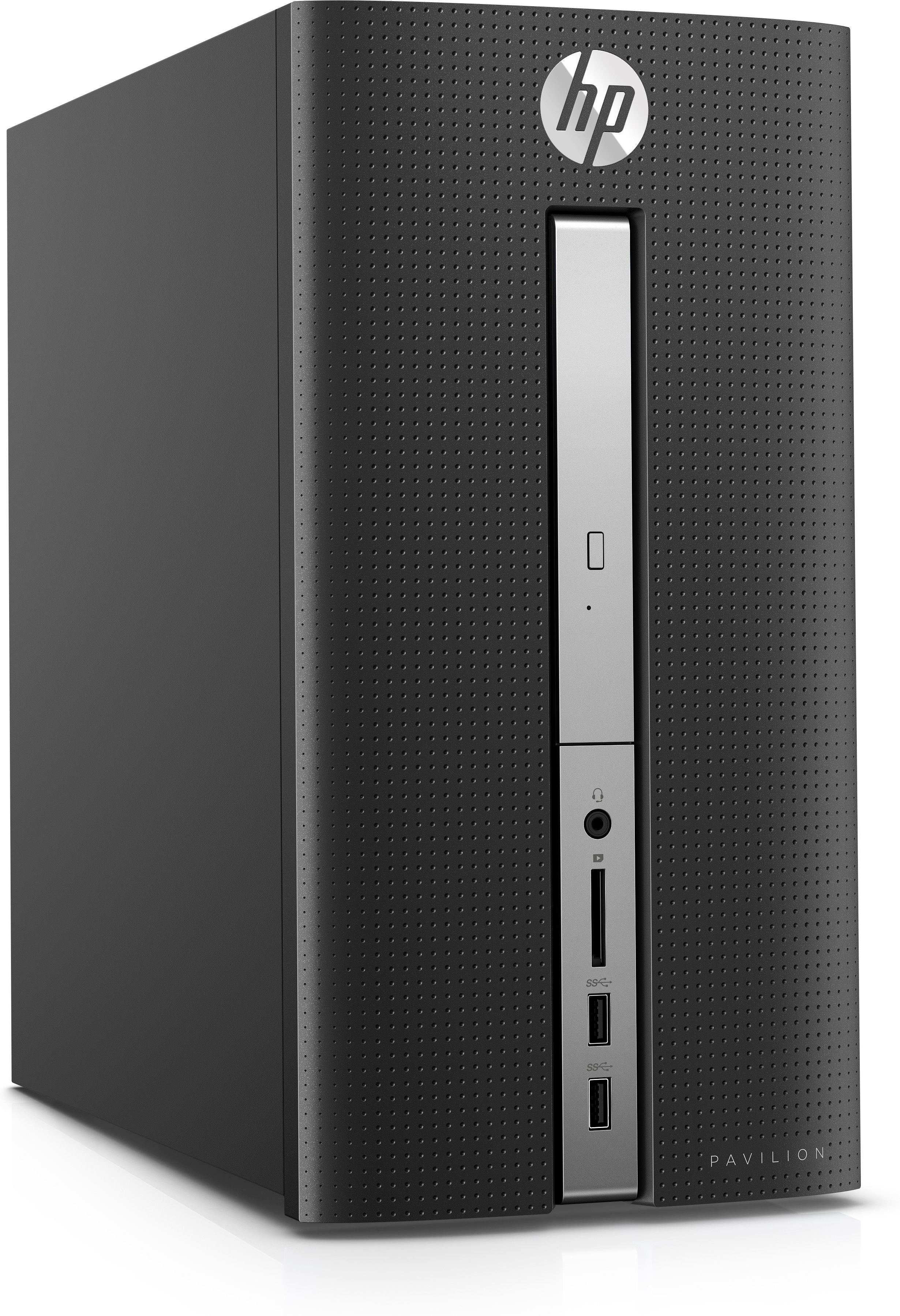 HP Pavilion 570-p051 Tower Desktop PC, AMD A10-9700, 3.50GHz, 8GB RAM, 1TB HDD SATA, Windows 10 Home 64-Bit - Z5P25AA#ABA